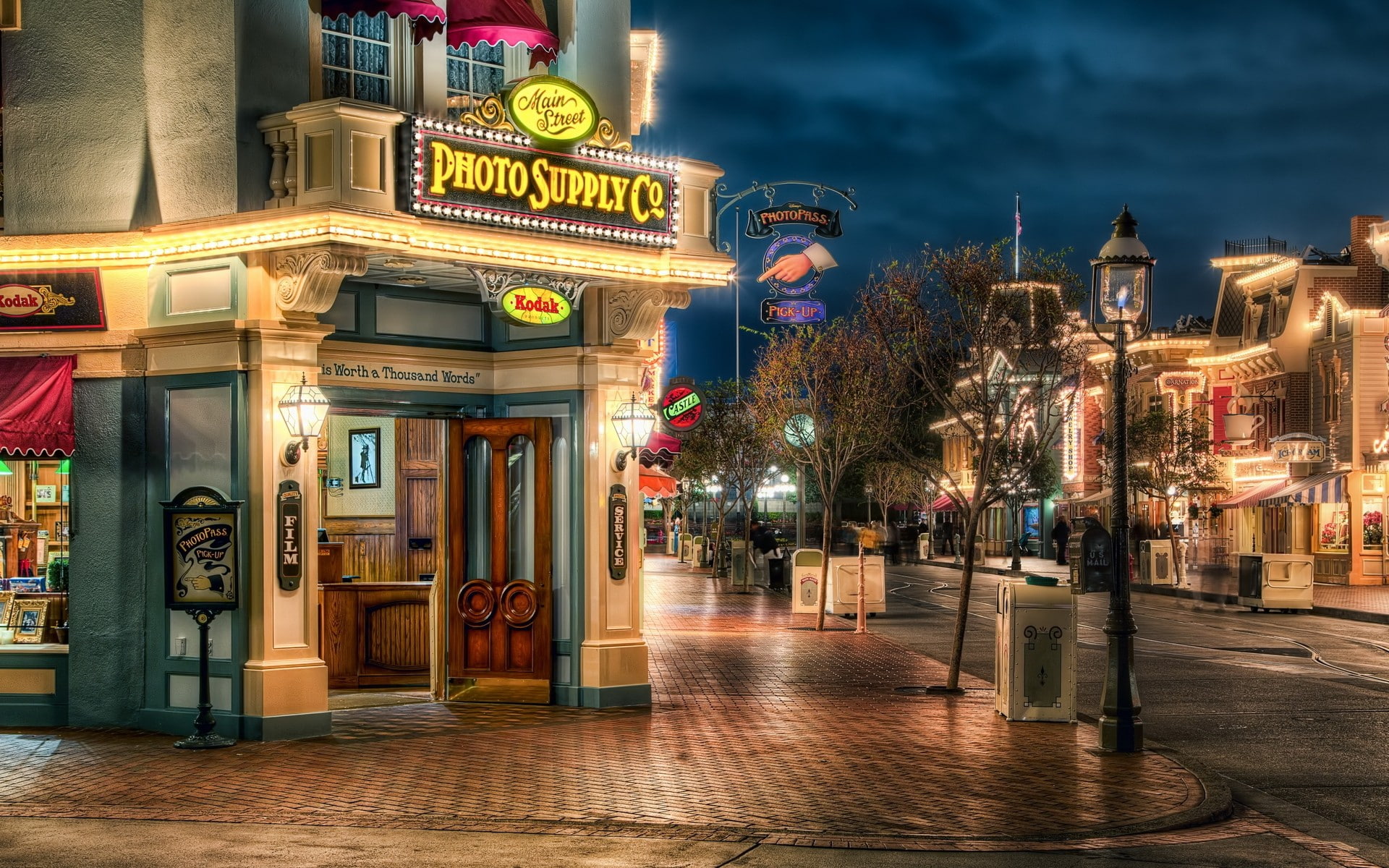 USA, street, Main Street, Disneyland, hdr, Cityscape, 1080P, HD Wallpaper