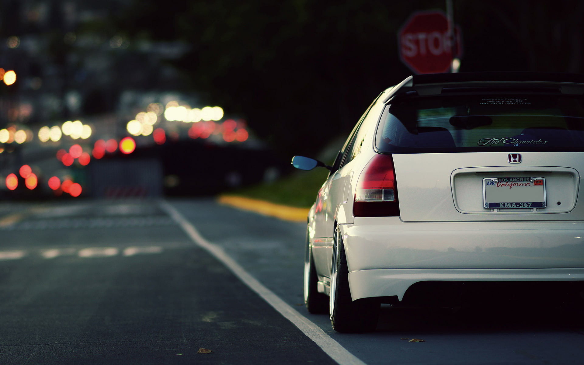 honda, 1080P, civic, tuning, HD Wallpaper