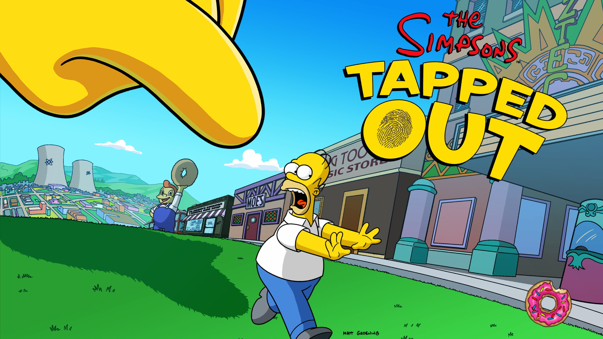 Homer Simpson, transportation, architecture, people, communication, mode of transportation, built structure, sky, The Simpsons, amusement park, real people, HD Wallpaper