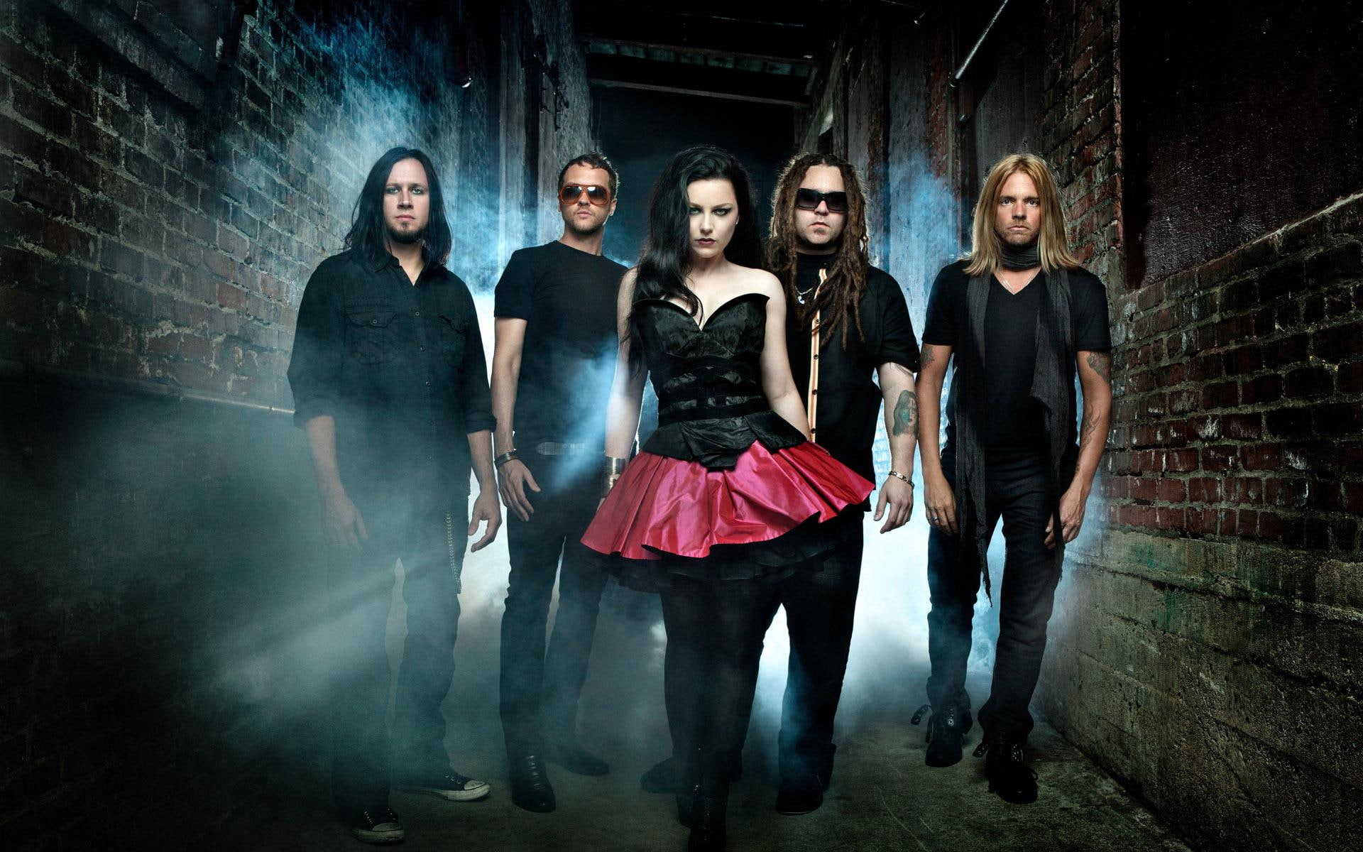 band, person, 1920x1200, 1080P, evanescence, music, HD Wallpaper
