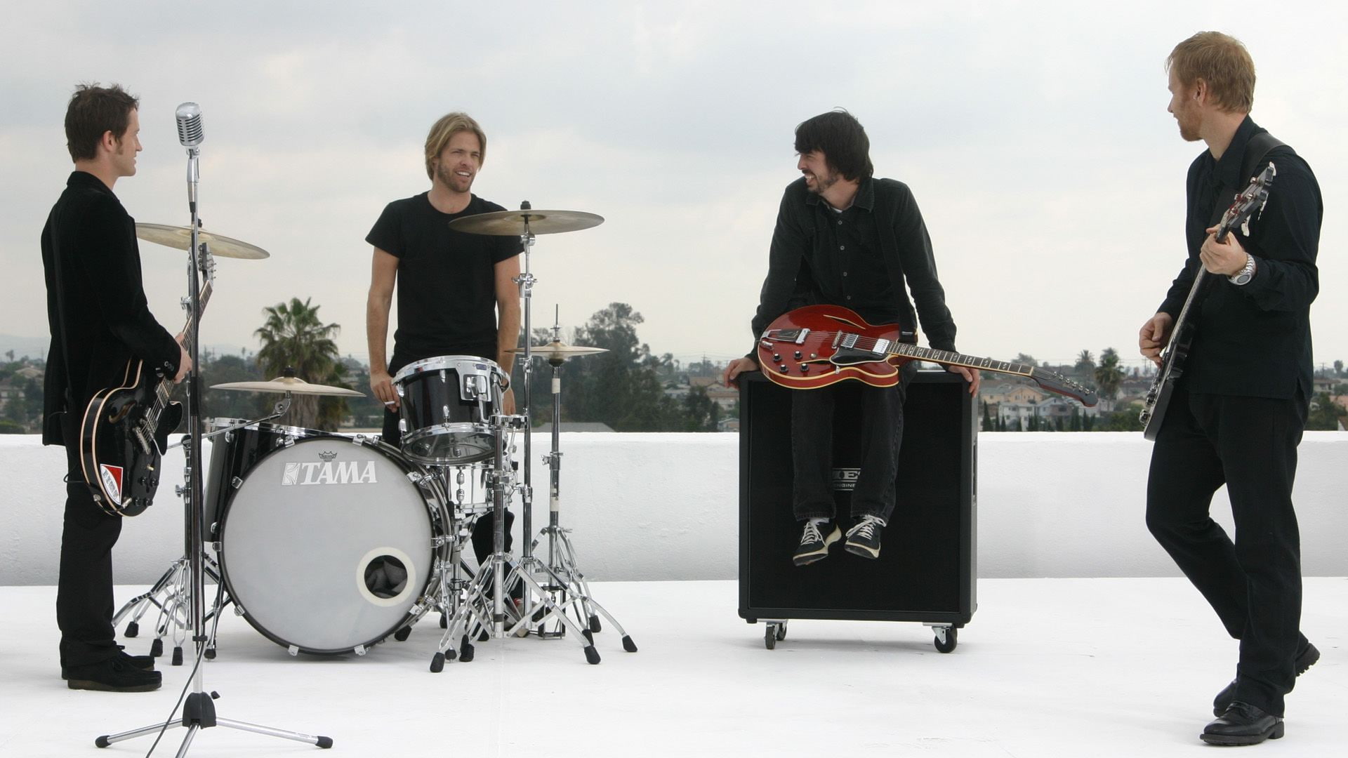 drums, 1080P, guitar, drum, rock, post, grunge, guitars, fighters, hard, foo, alternative, HD Wallpaper