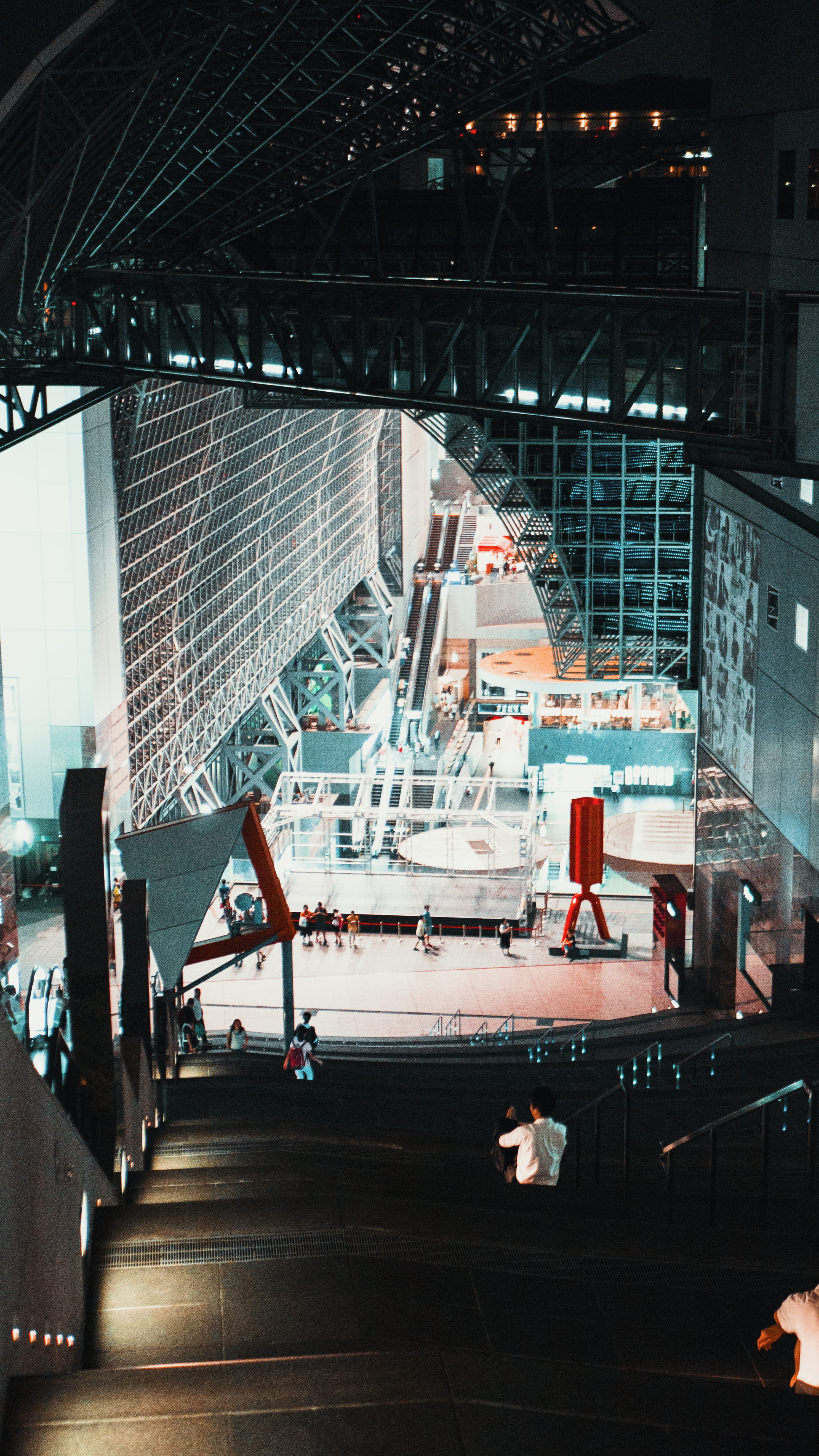 travel destinations, fashion, person, city, human, interior, vehicle, modern, kyoto, travel, ceiling, amusement park ride, hangar, illuminated, architecture, Phone HD Wallpaper
