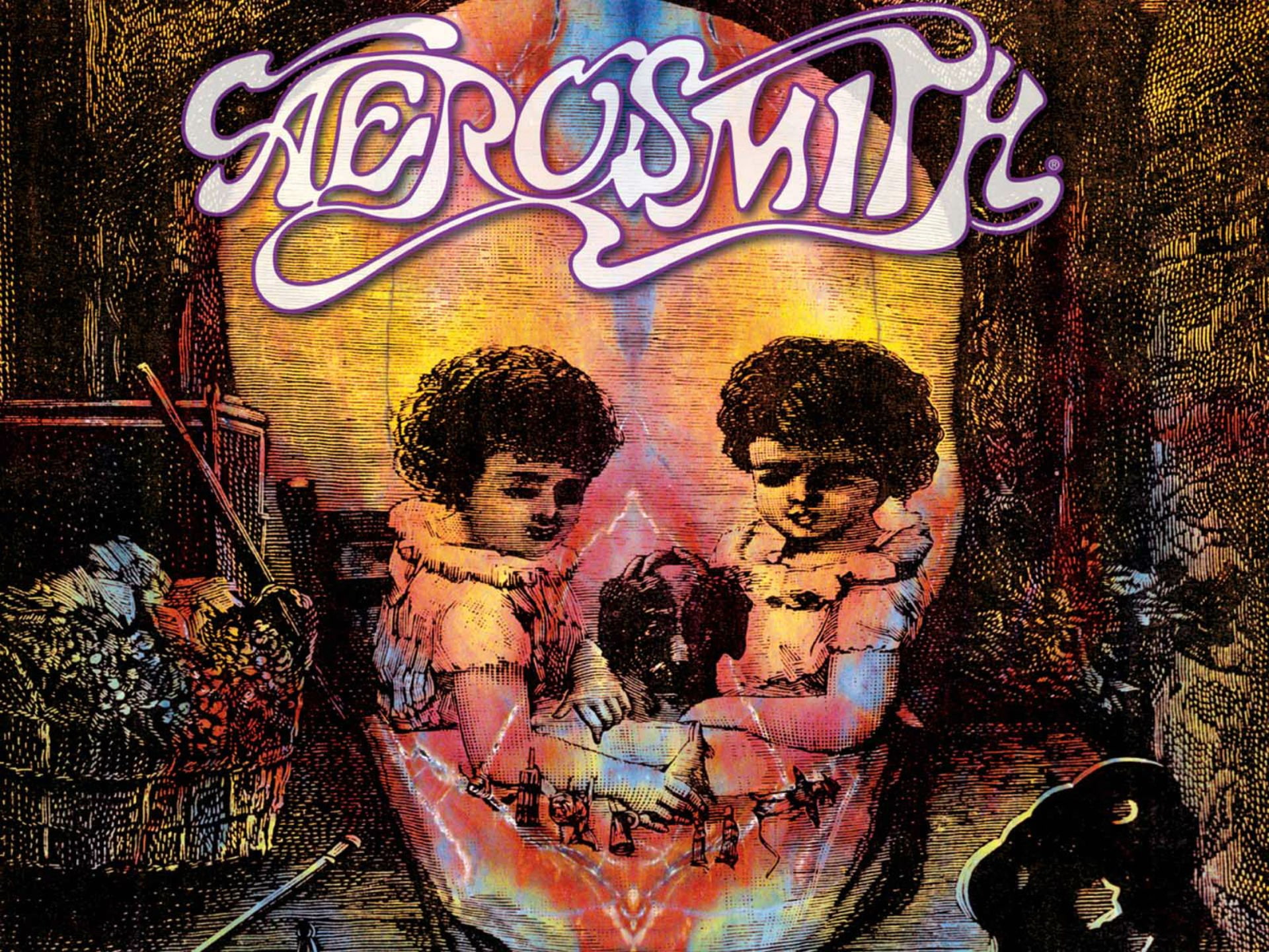 dark, 1080P, rock, heavy, aerosmith, glam, skull, hard, metal, HD Wallpaper