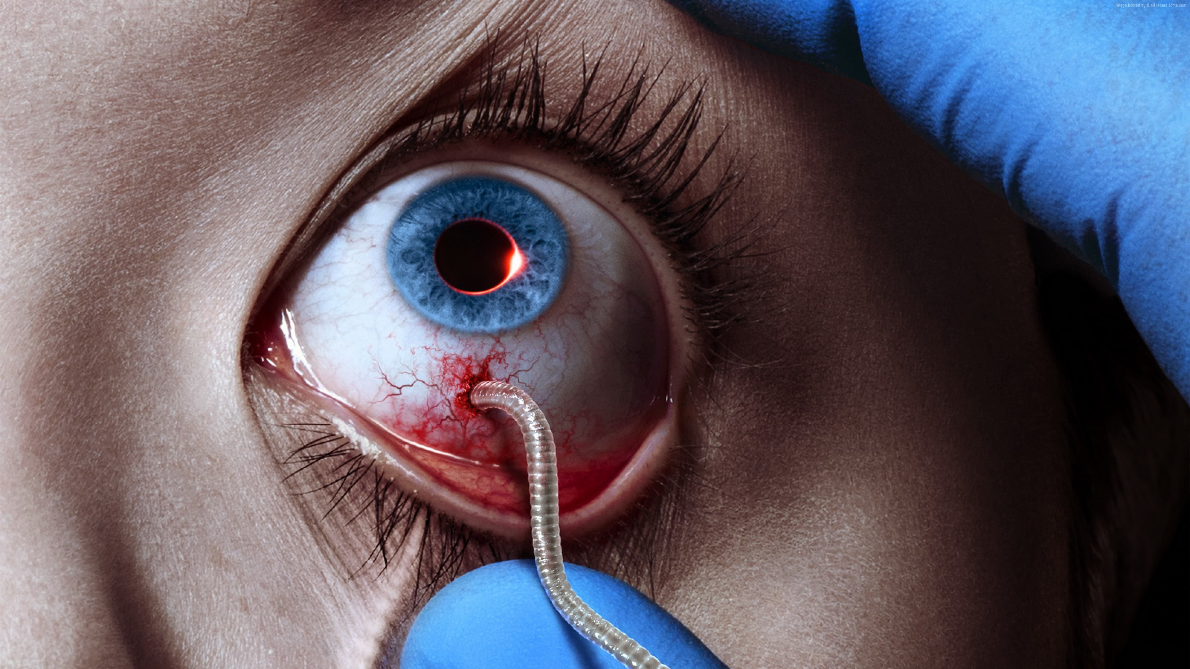 4K, Strain, best tv series, eye, 3 season, HD Wallpaper