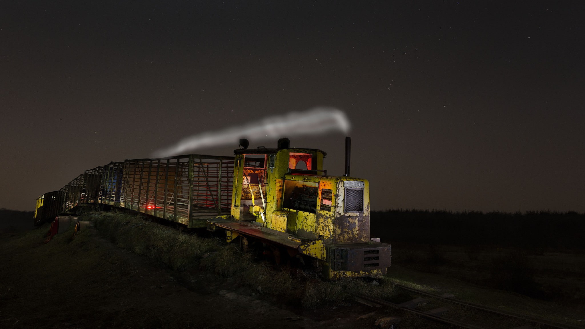 astronomy, mode of transportation, land vehicle, rail transportation, architecture, space, nature, land, vehicle, no people, public transportation, star - space, HD Wallpaper
