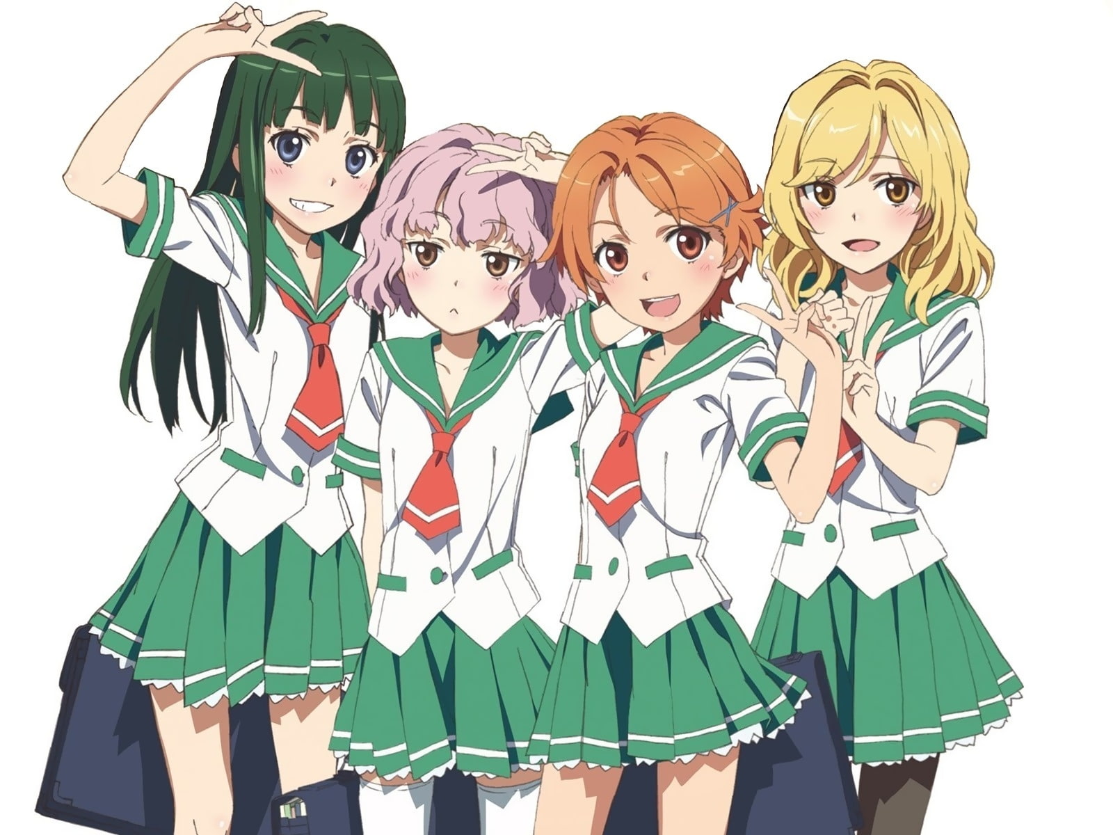 hanaki, kiseki, seifuku, saki, 720P, mizukoshi, yuka, aizawa, tamaki, rinko, natsuiro, natsumi, HD Wallpaper