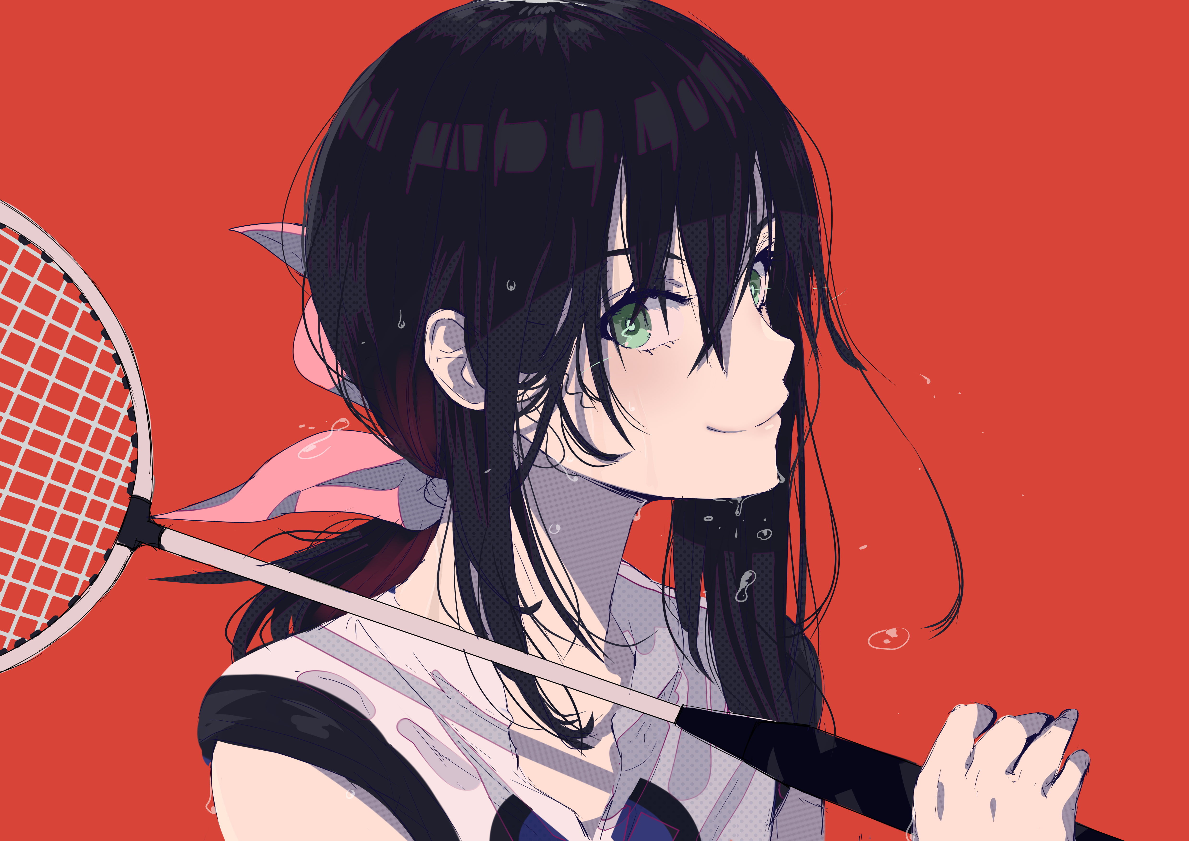 Hanesaki Ayano, 4K, anime girls, HANEBADO!, HD Wallpaper
