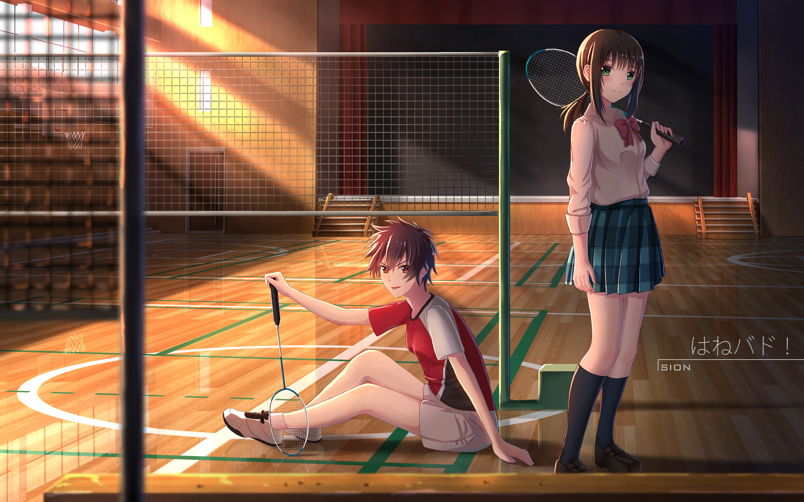 women, teenager, Aragaki Nagisa, adult, real people, child, girls, females, tennis racket, indoors, Hanesaki Ayano, activity, sport, leisure activity, anime girls, HD Wallpaper