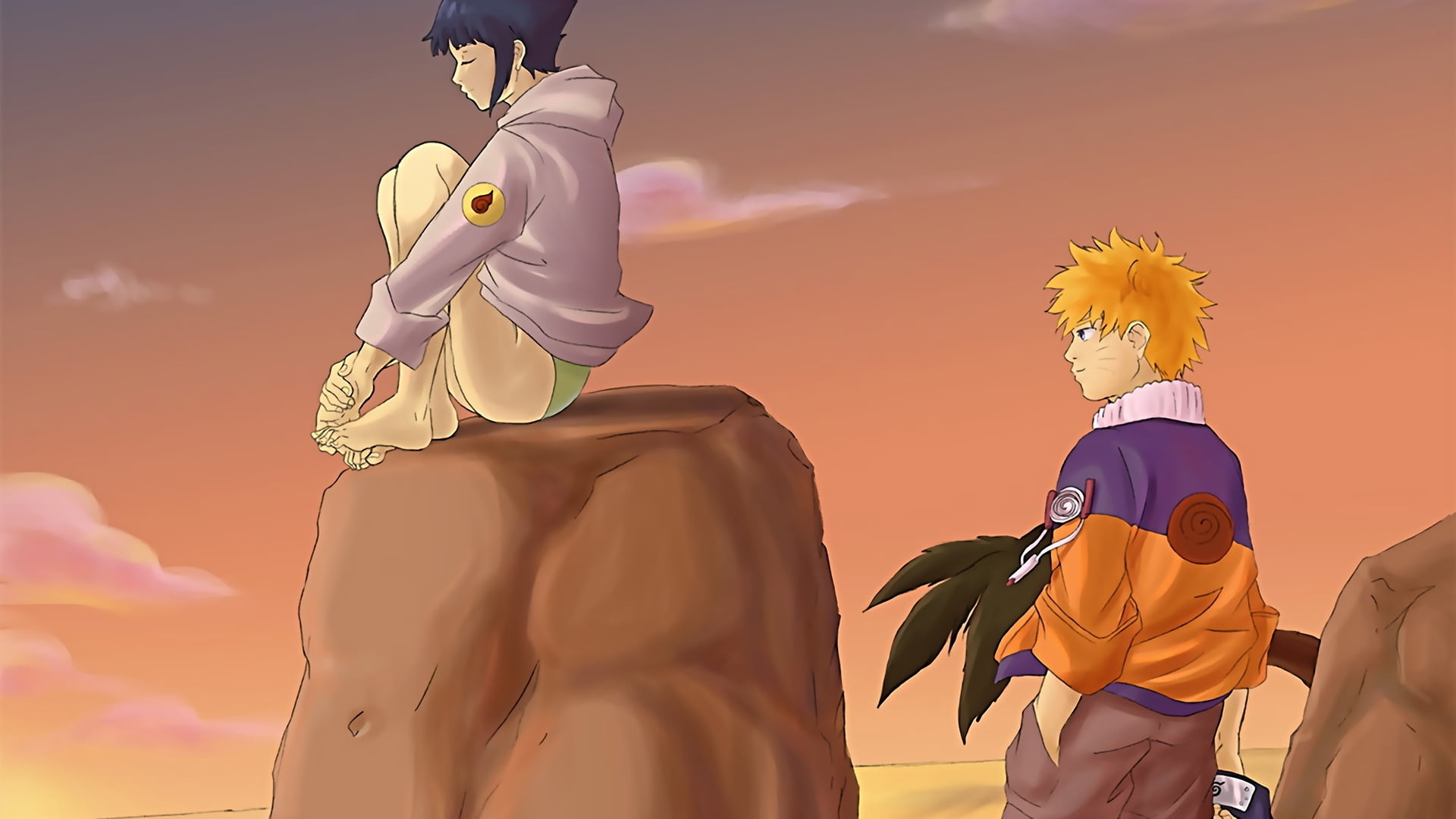 hyuga, creativity, men, love, hurts, boy, naruto, emotion, women, flower arrangement, girl, event, sky, people, male likeness, 1080P, outdoors, togetherness, HD Wallpaper