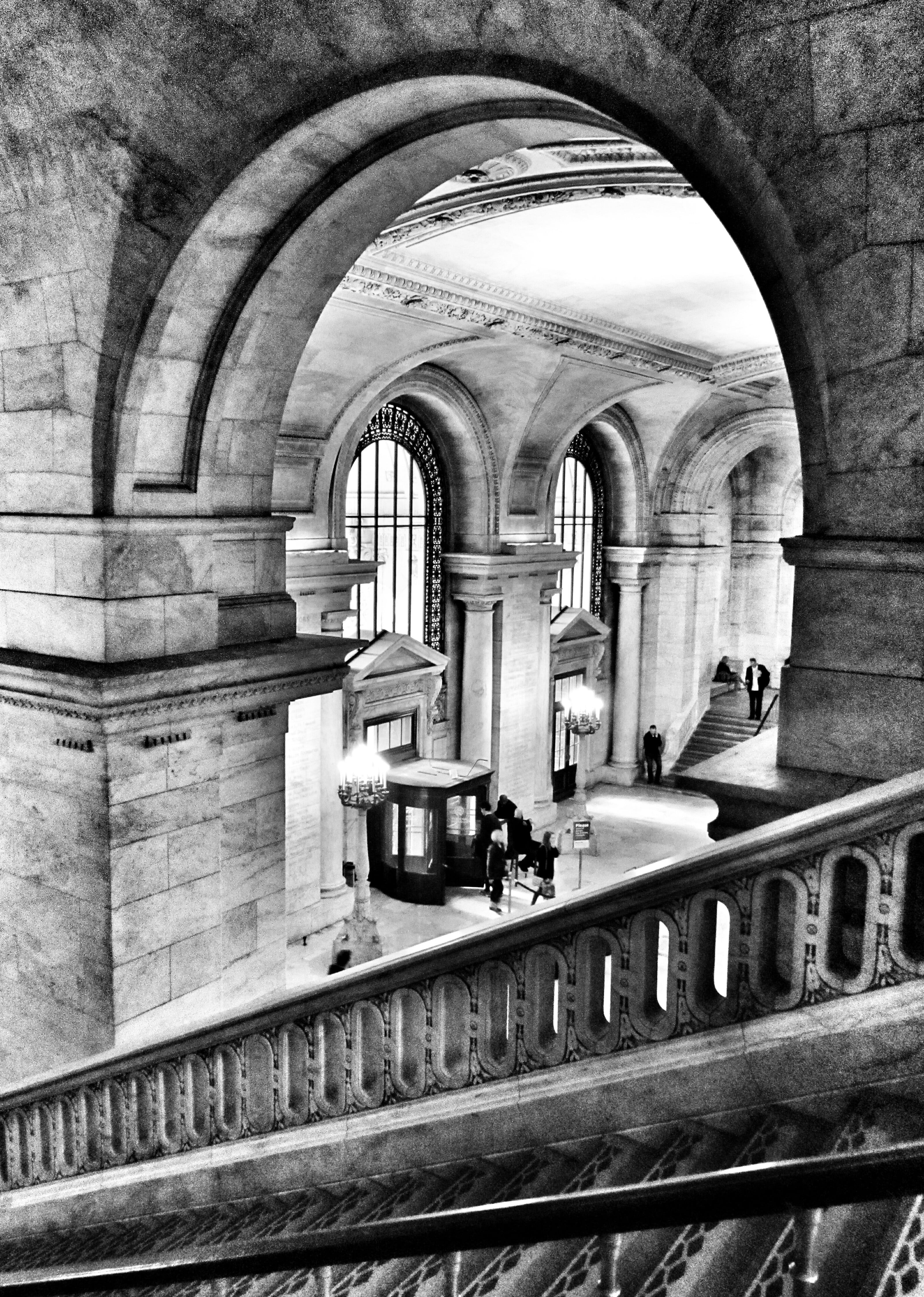 history, place of worship, formal, built structure, church, ny, 4K, classical Style, staircase, building, antique, black And White, day, arches, grand, Phone HD Wallpaper