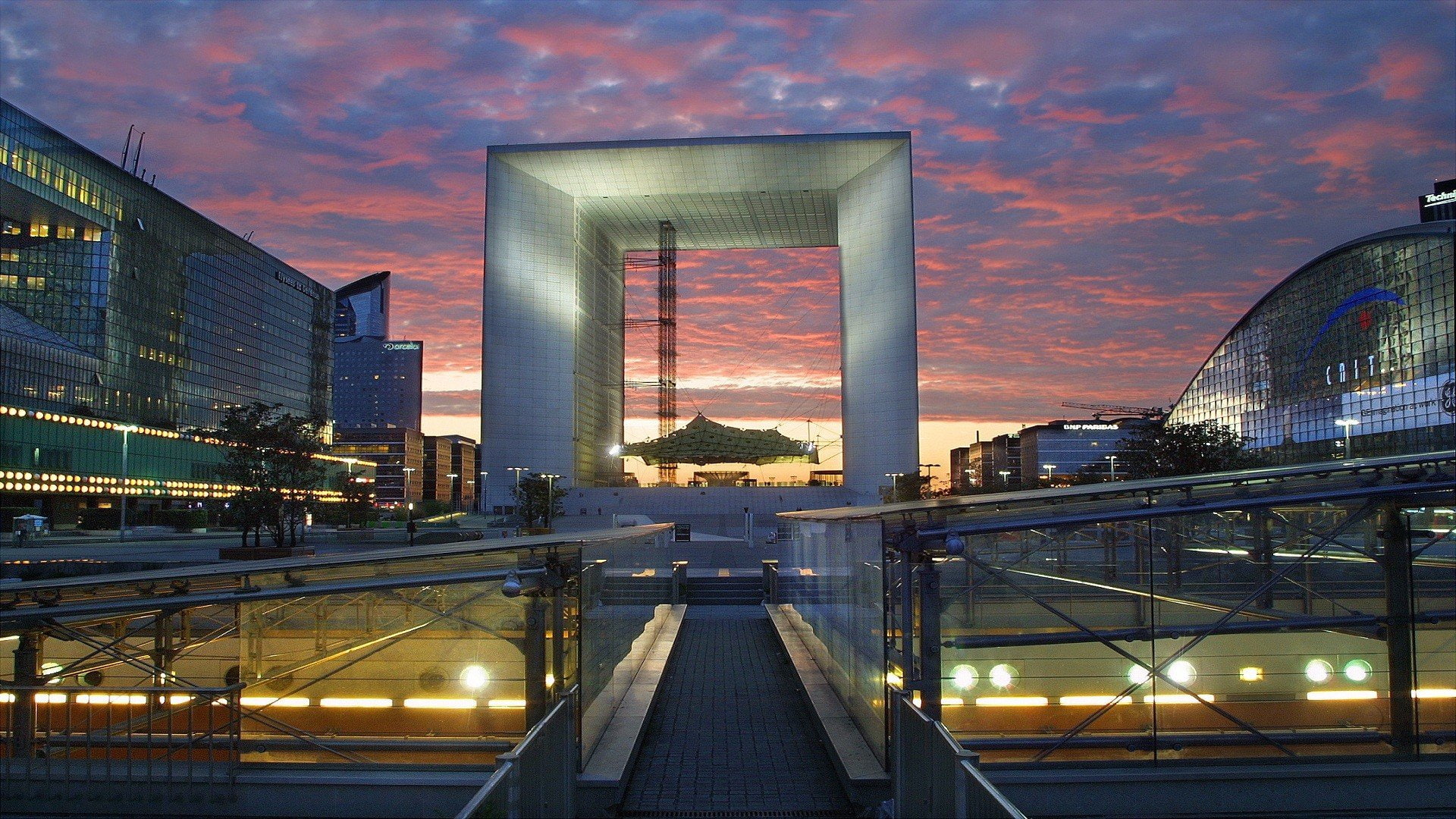 1080P, france, grande, daia, buildings, paris, arche, HD Wallpaper