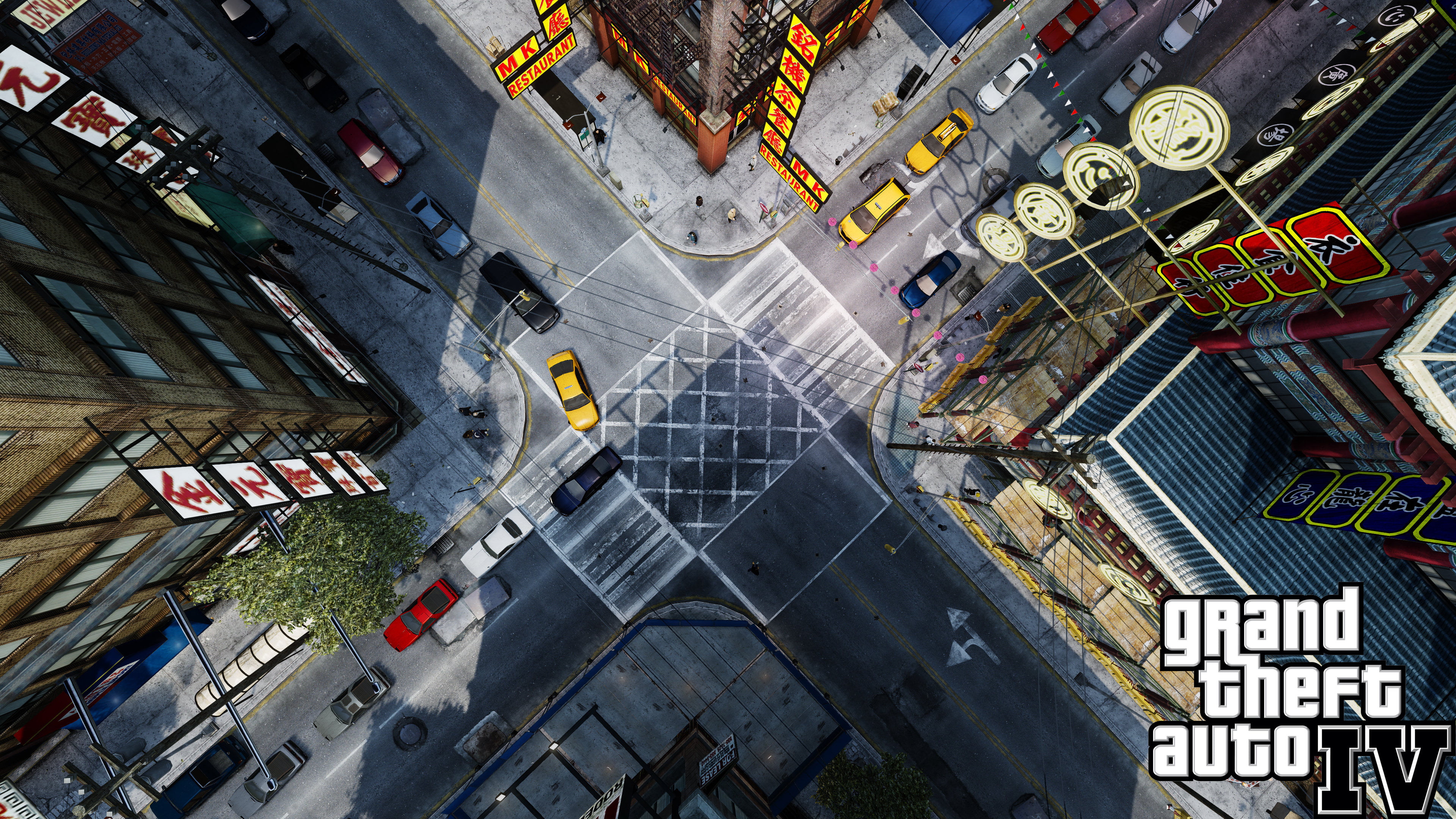 4K, GTA 4, 4K, Liberty City, traffic, HD Wallpaper