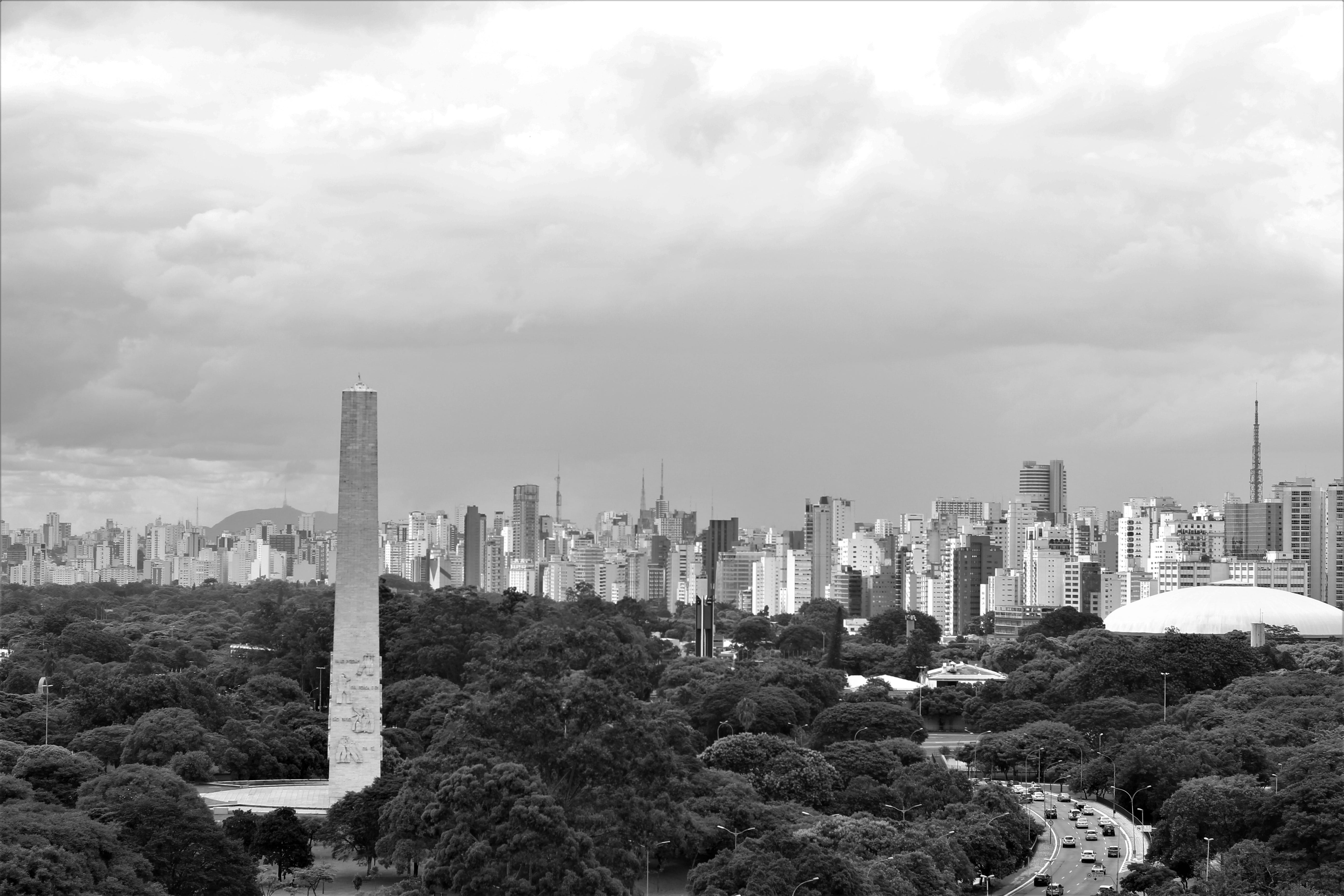 city, architecture, ibirapuera, tall - high, building, day, skyscraper, no people, horizon, panorama, cloud - sky, landscape, dramatic, urban skyline, outdoors, HD Wallpaper