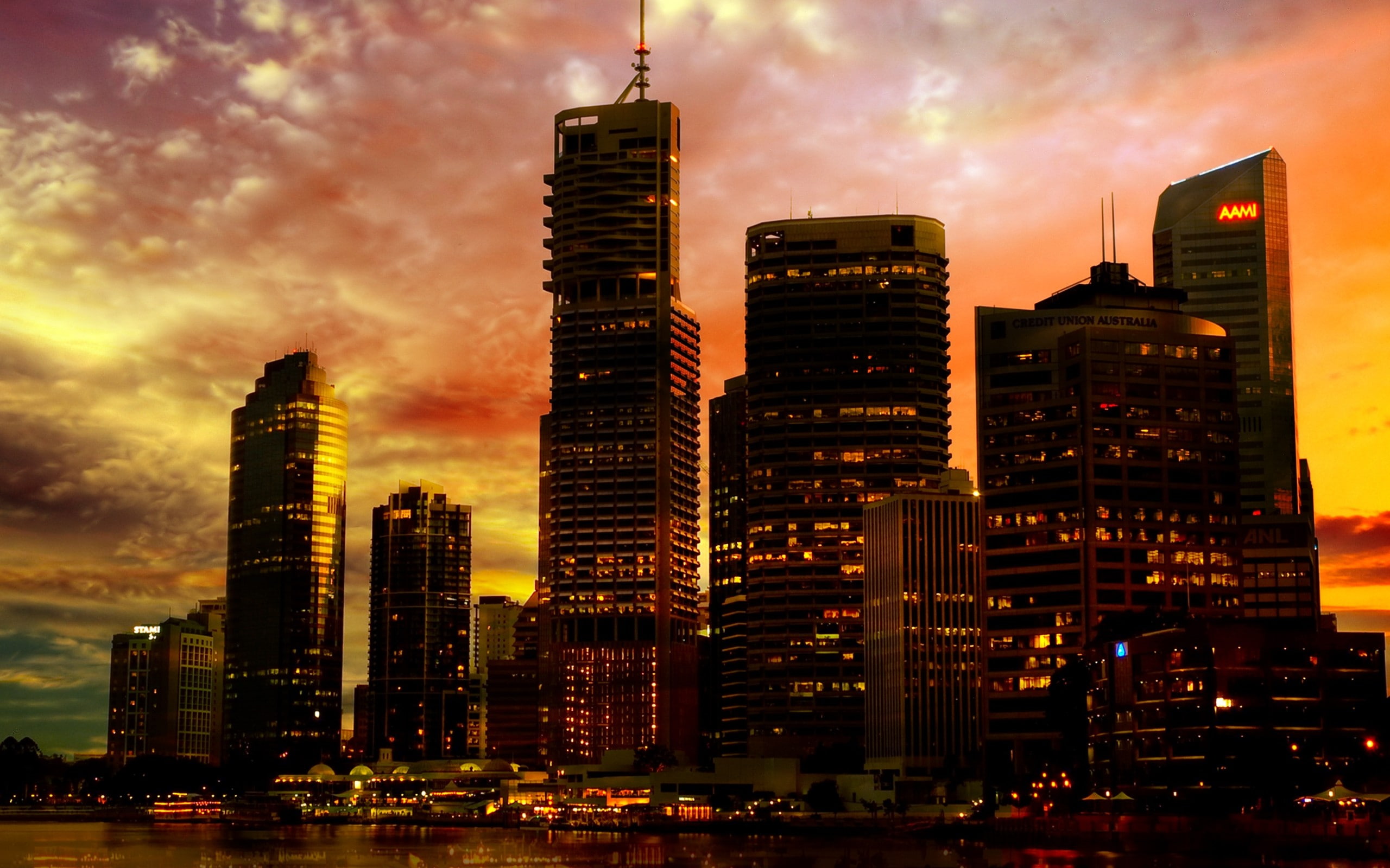 brisbane, cities, australia, 2K, HD Wallpaper