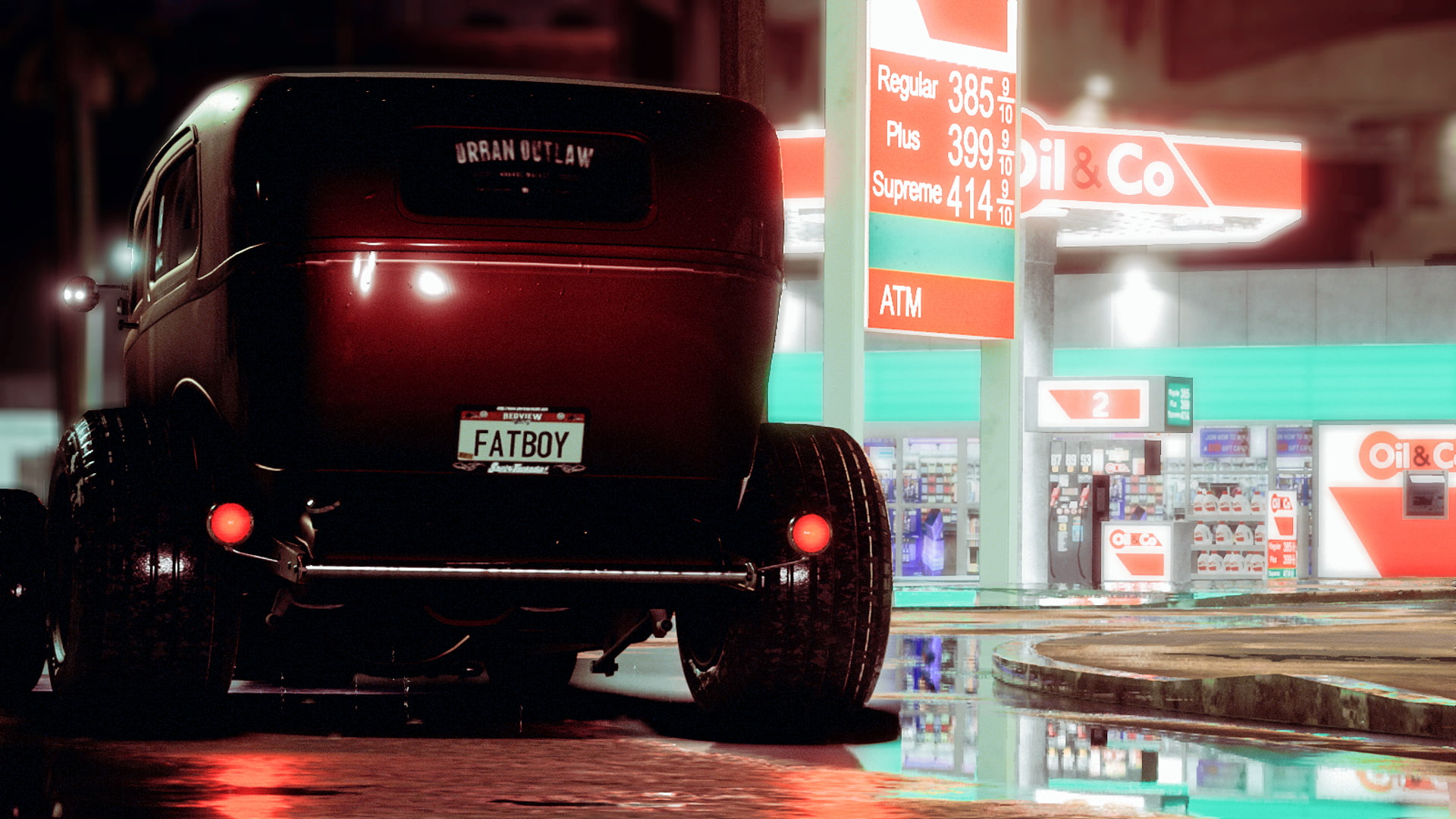 taxi, car, photography, architecture, business, Rat Rod, 1080P, sign, blurred motion, western script, communication, illuminated, night, street, no people, HD Wallpaper