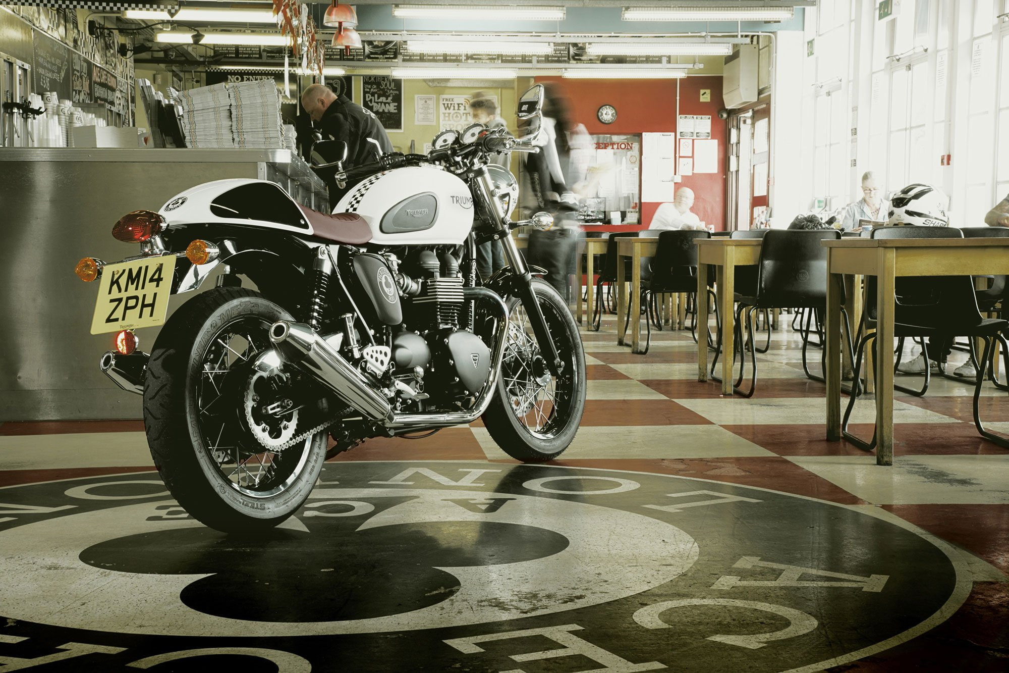 thruxton, triumph, 2015, cafe, 1080P, ace, s-e, HD Wallpaper