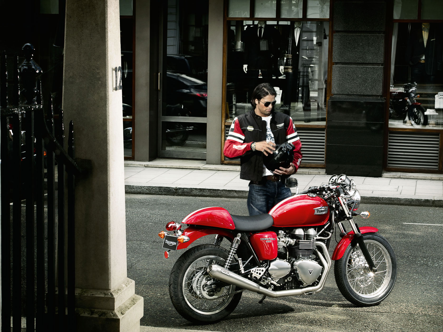 2010, 720P, thruxton, triumph, HD Wallpaper