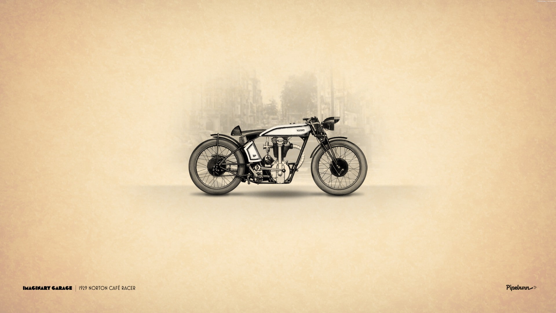 racer, 1080P, 1929, norton, cafe, motorcycle, HD Wallpaper
