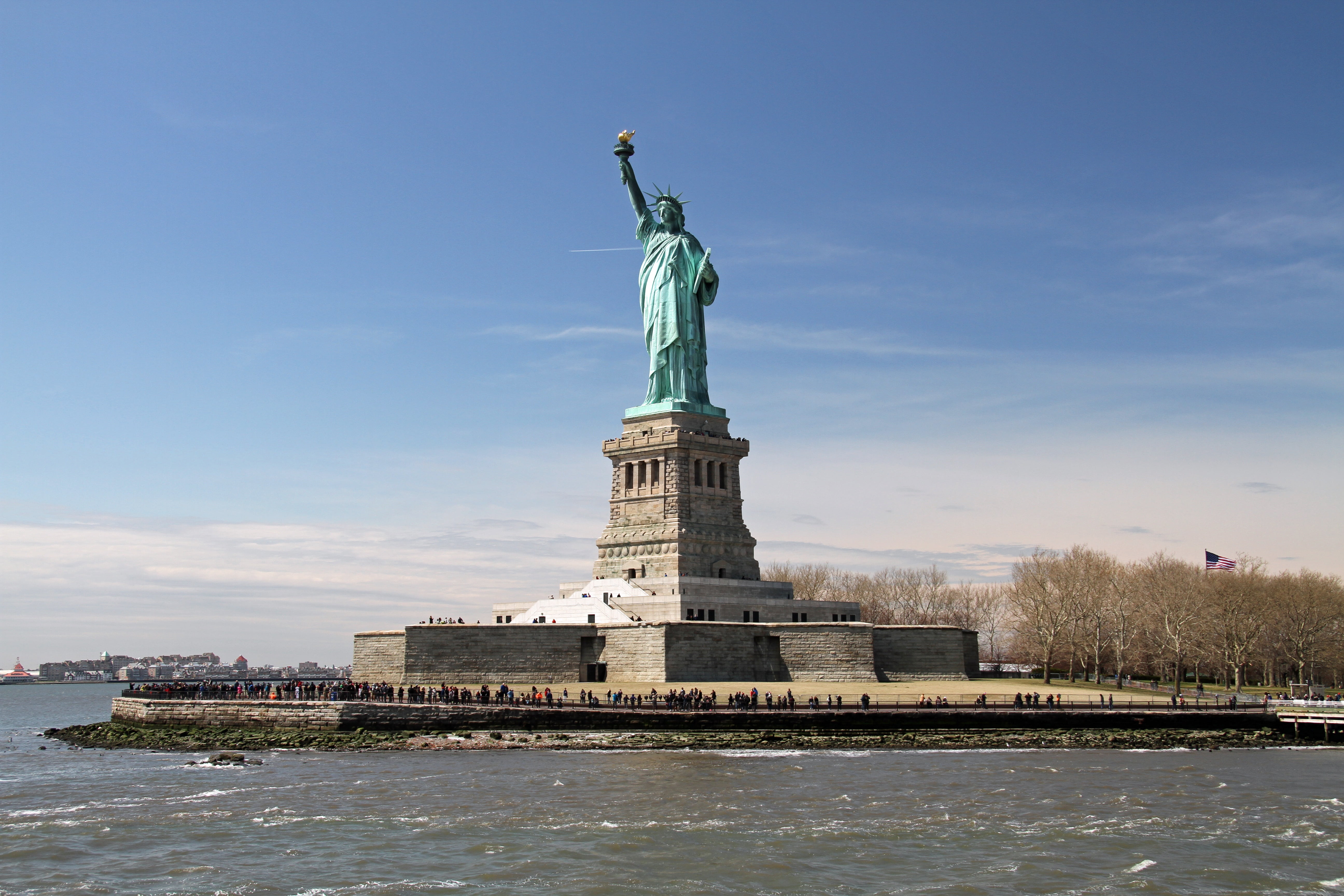 statue, representation, liberty Island, art and craft, sculpture, 5K, statue of Liberty, human representation, no people, female likeness, built structure, HD Wallpaper