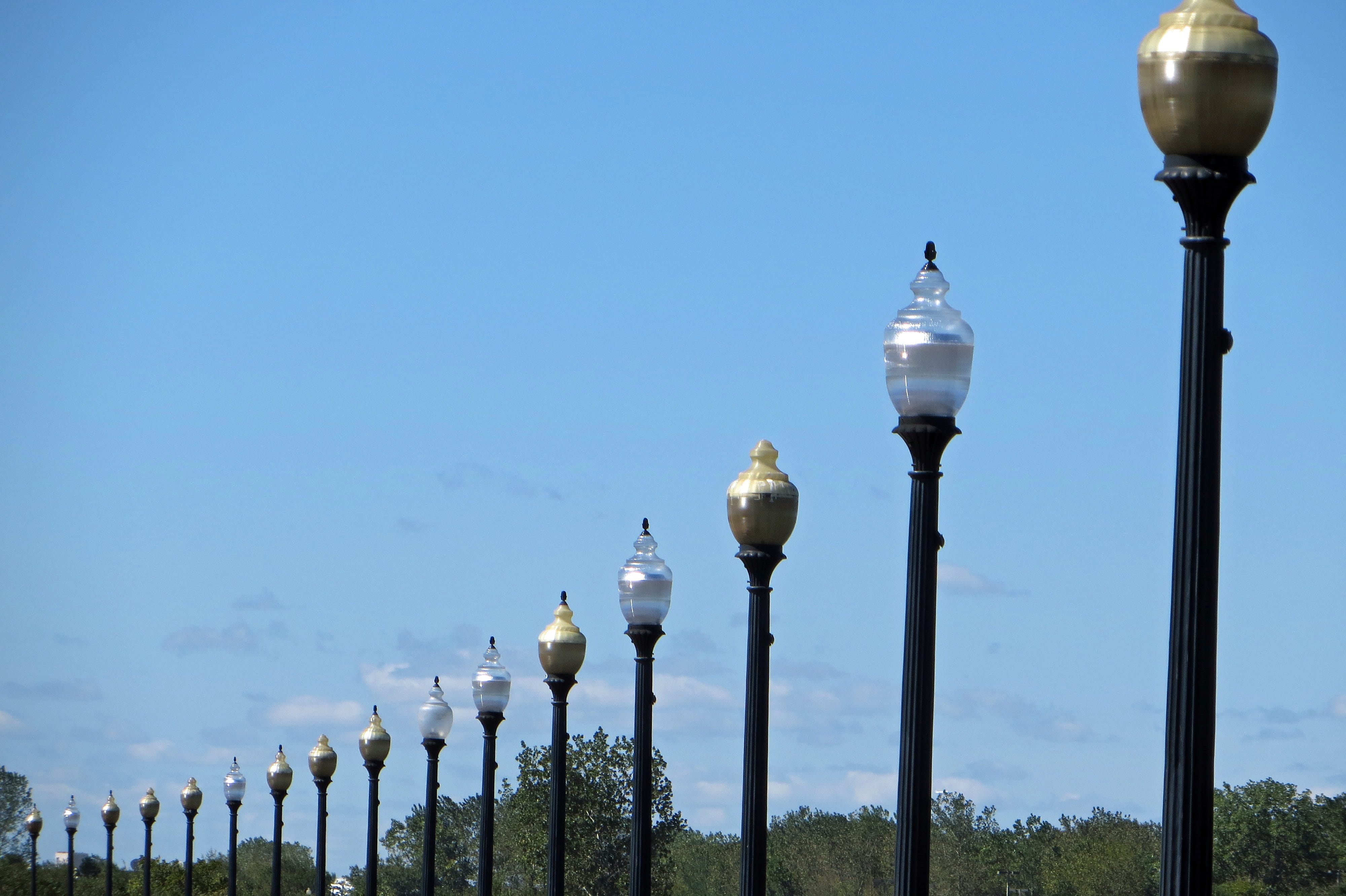 clear sky, lighting equipment, park, copy space, building exterior, travel, city, lamp, tourism, nature, new jersey, travel destinations, built structure, HD Wallpaper