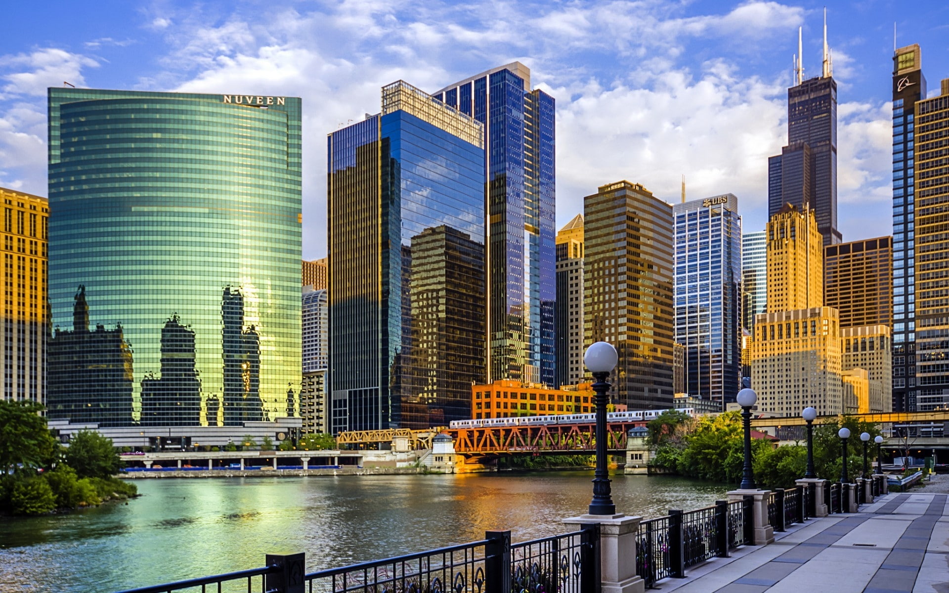 buildings, illinois, chicago, usa, 1080P, city, HD Wallpaper