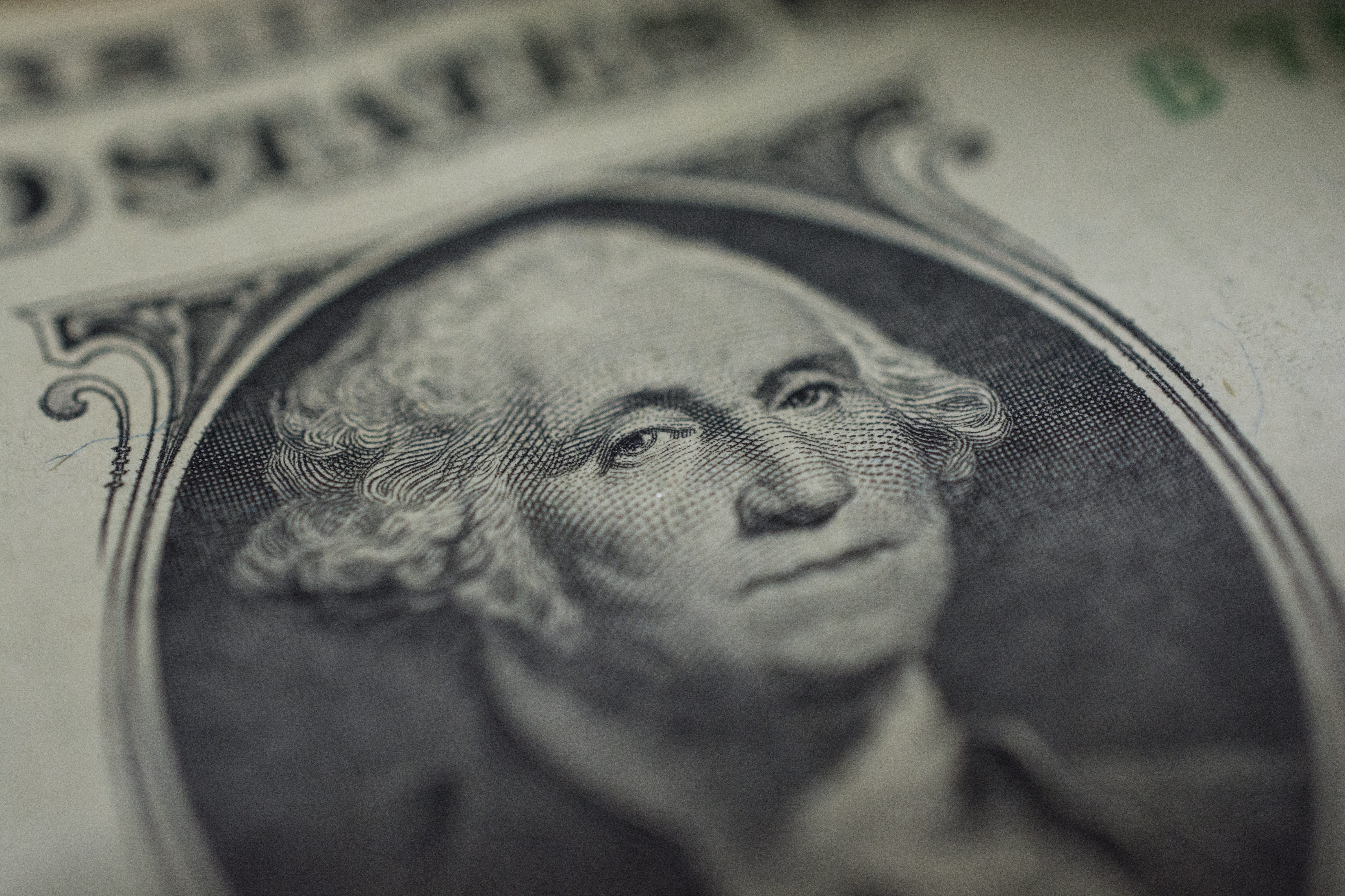 still life, george washington, money, nikon d7100, dollar, eyes, economy, macrophotography, paper, 5K, paper currency, human body part, ratio 1 1, text, HD Wallpaper