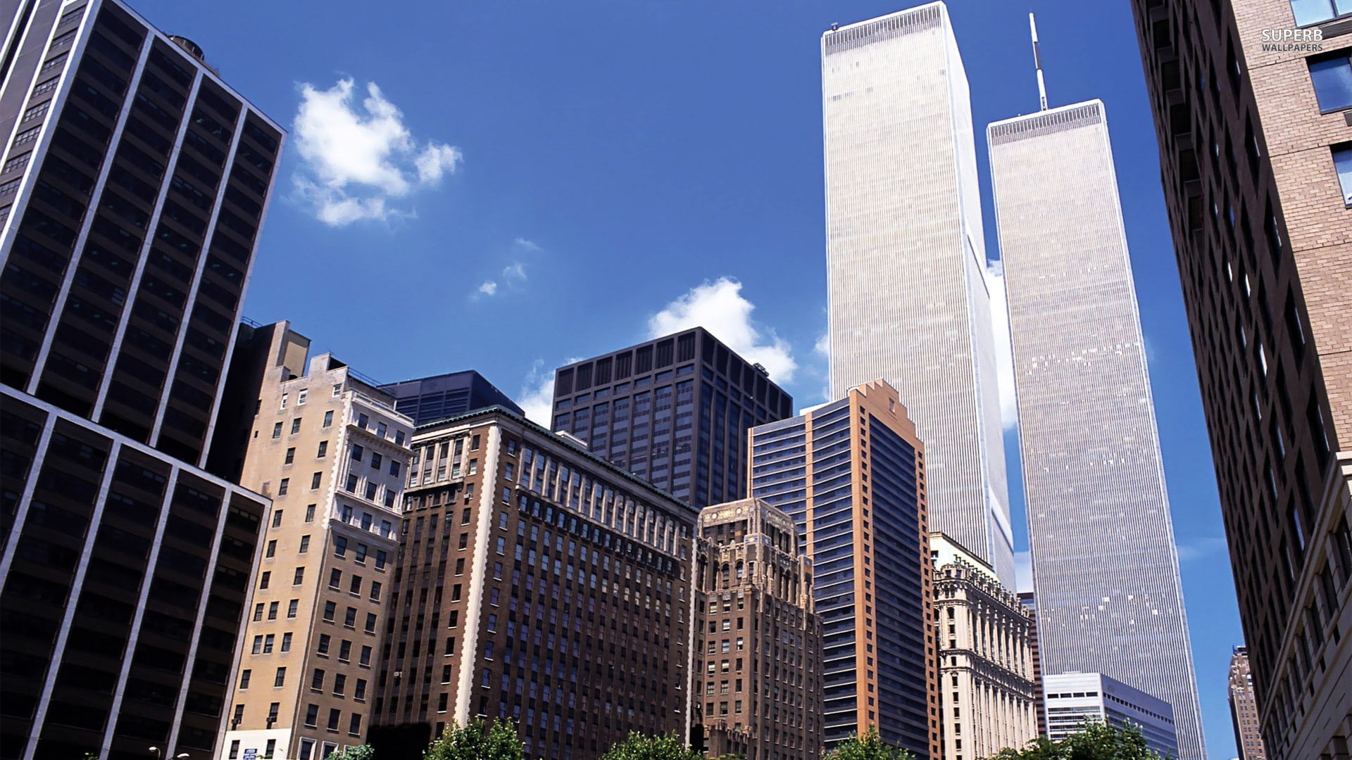 Twin Towers, big apple, usa, 1920x1200, 1080P, world, new york city, World Trade Center, new york, HD Wallpaper