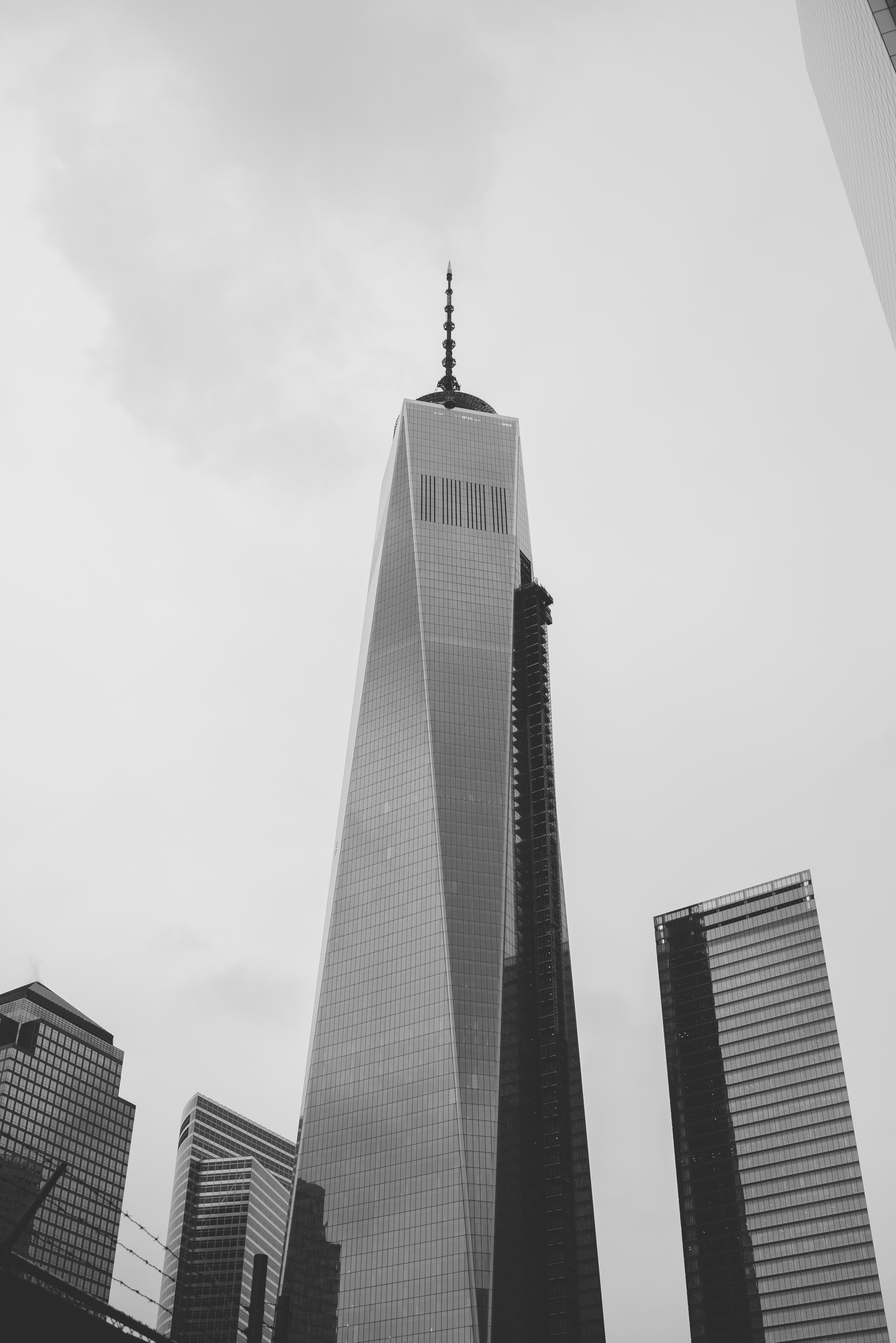 modern, spire, financial district, no people, travel destinations, built structure, travel, 5K, one trade center, city, building, new york, sky, office, Phone HD Wallpaper