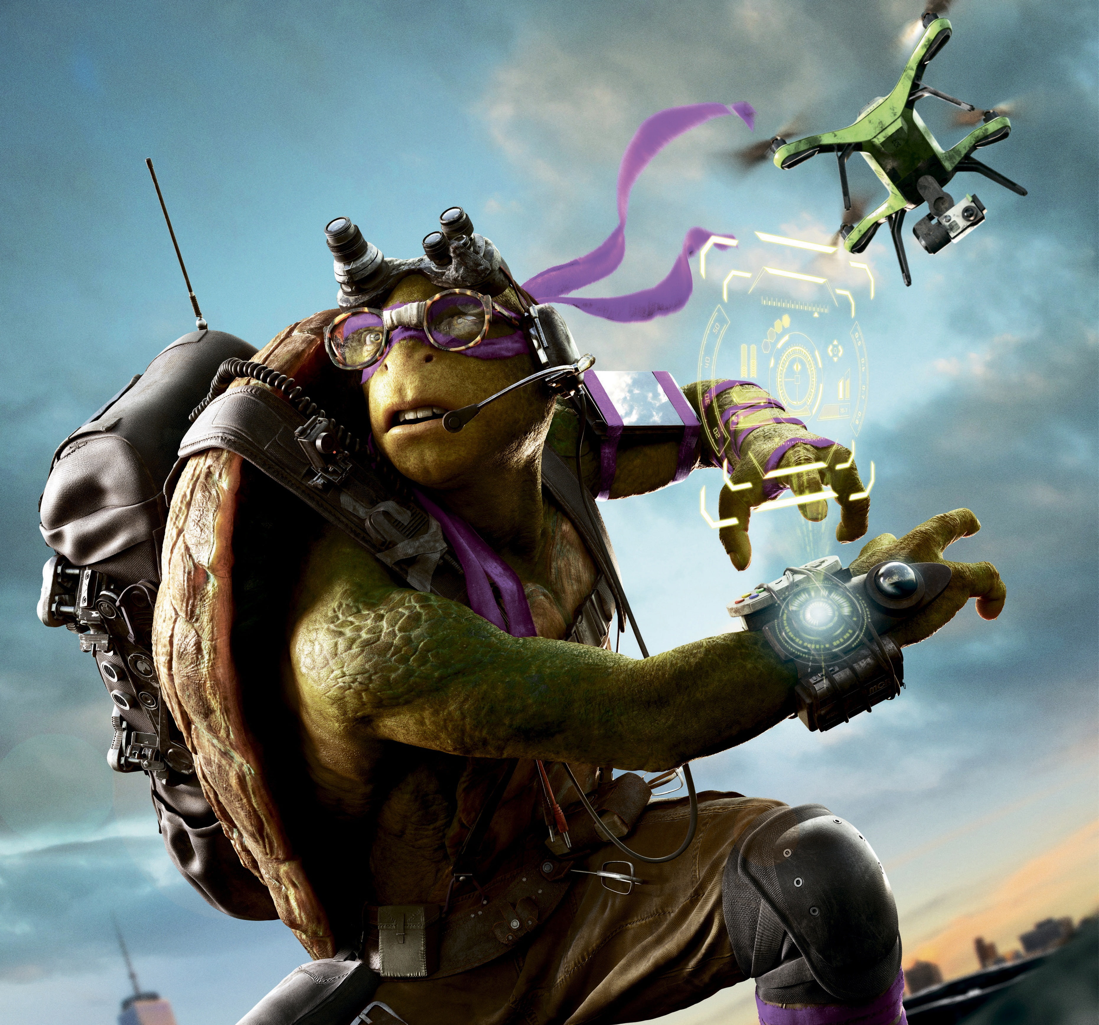 Teenage Mutant Ninja Turtles, 2K, Out of the Shadows, Donatello, HD Wallpaper