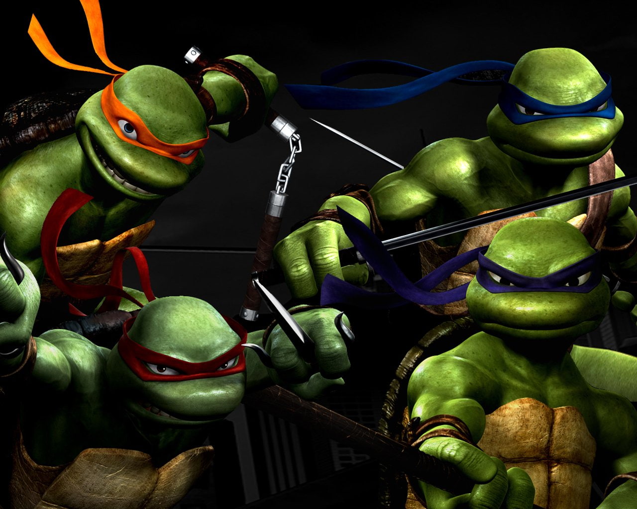 Raphael (TMNT), Donatello (TMNT), TMNT, Michelangelo (TMNT), Leonardo (TMNT), Comics, 720P, HD Wallpaper