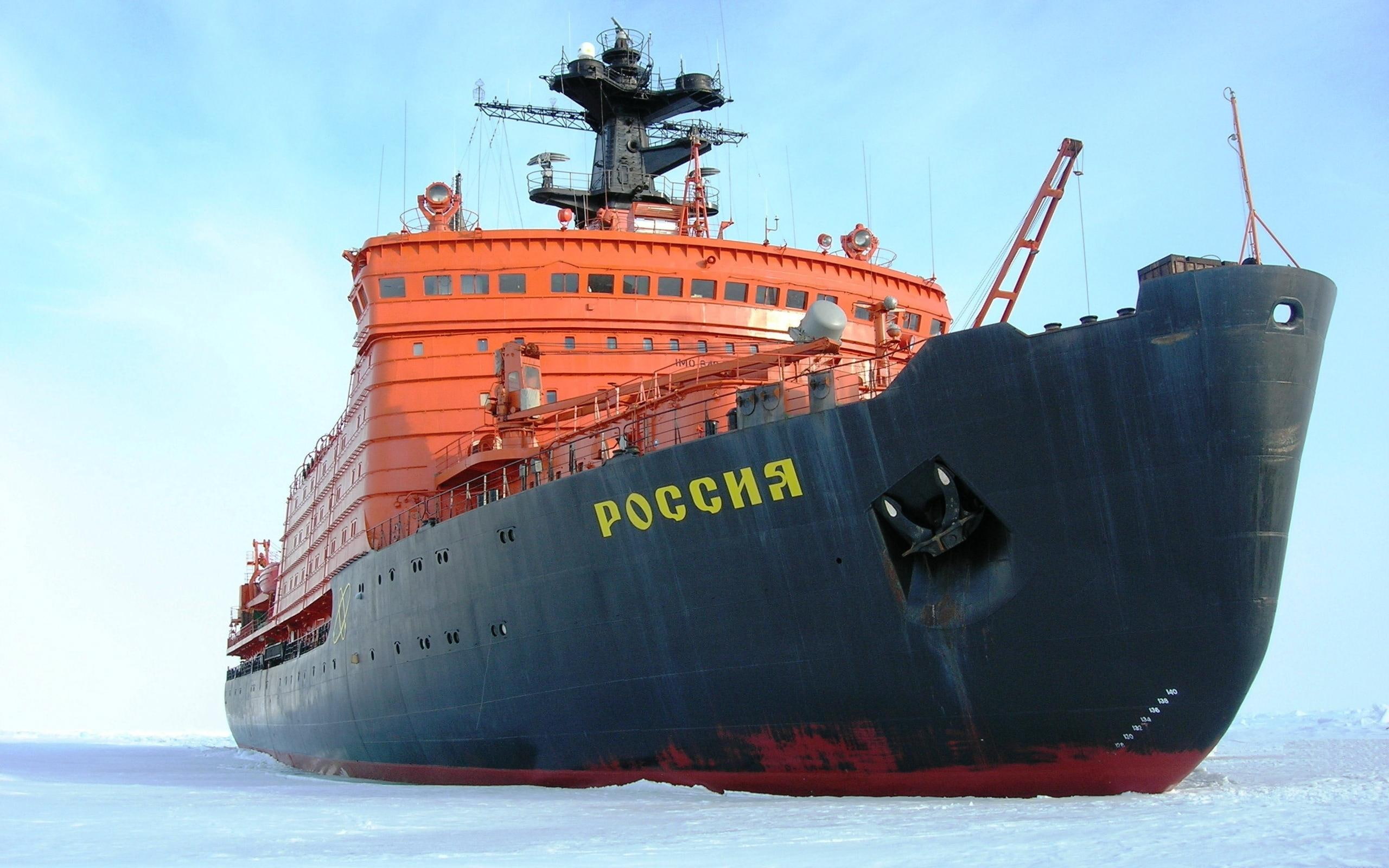 icebreaker, 2K, boats, stuck, russian, HD Wallpaper