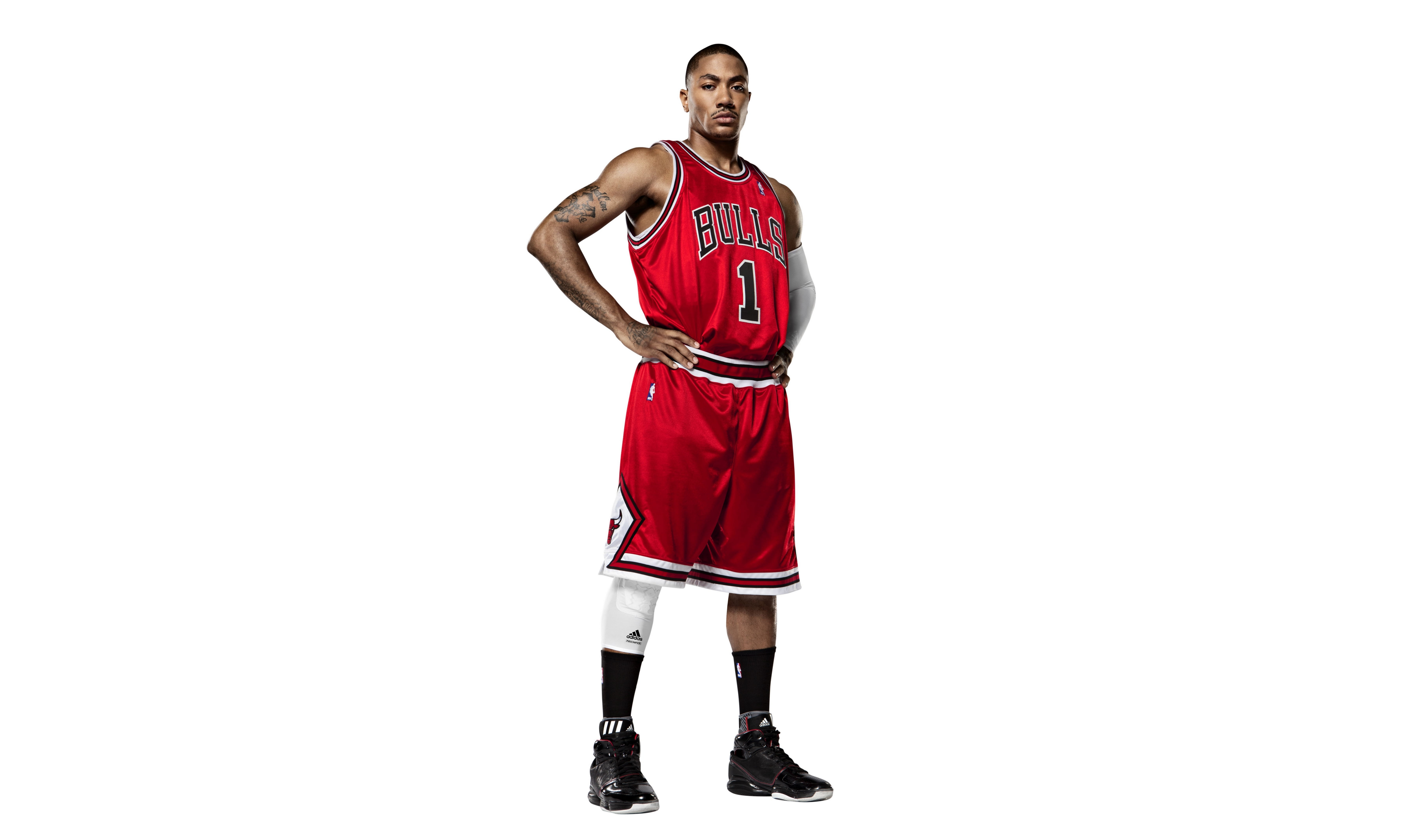 one Man Only, Hang, Adidas, The ball, professional Sport, sportsman, First, chicago, player, sports Uniform, adult, action, muscular Build, NBA, isolated, HD Wallpaper