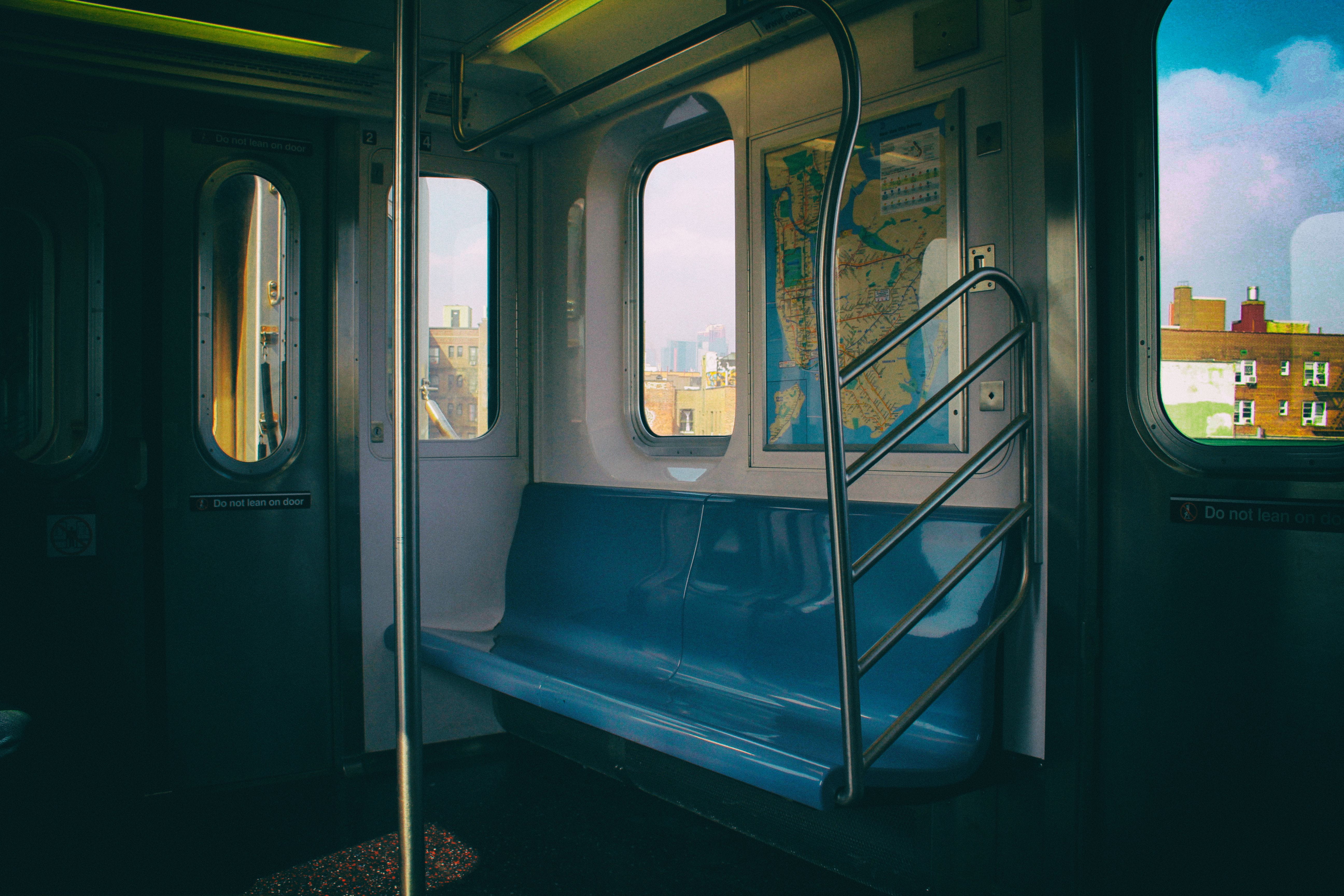 subway train, mode of transportation, no people, train - vehicle, travel, transparent, 5K, window, mta, train, day, ny, rail transportation, passenger train, HD Wallpaper