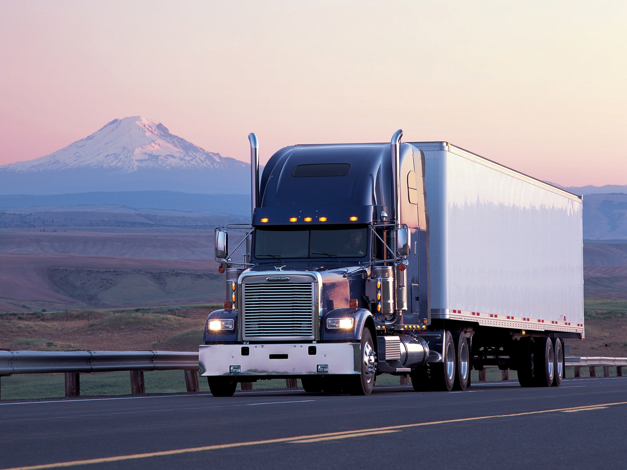 classic, tractor, semi, freightliner, 1080P, 1991, HD Wallpaper