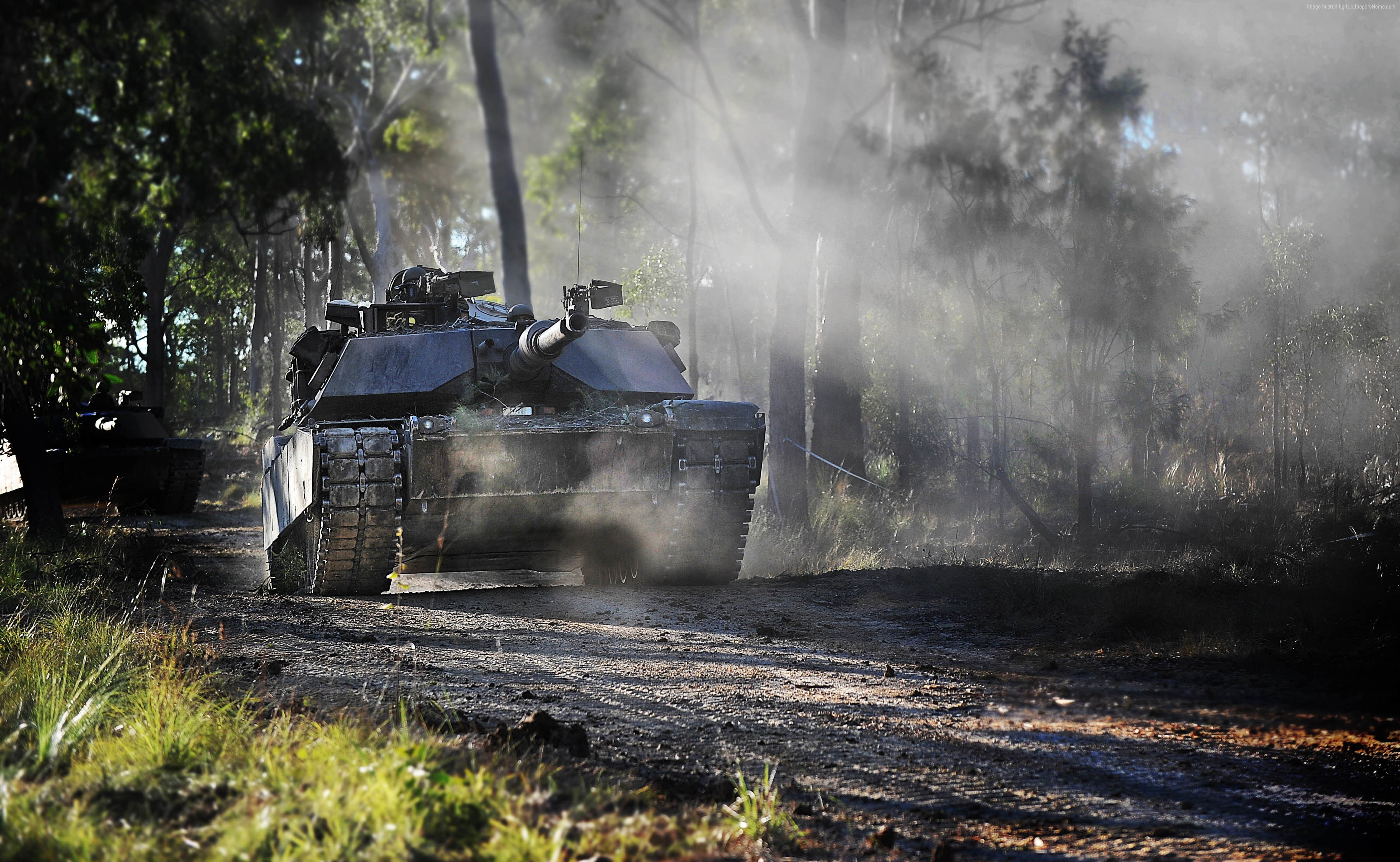tank, Abrams M1A1, 2K, U.S. Army, HD Wallpaper
