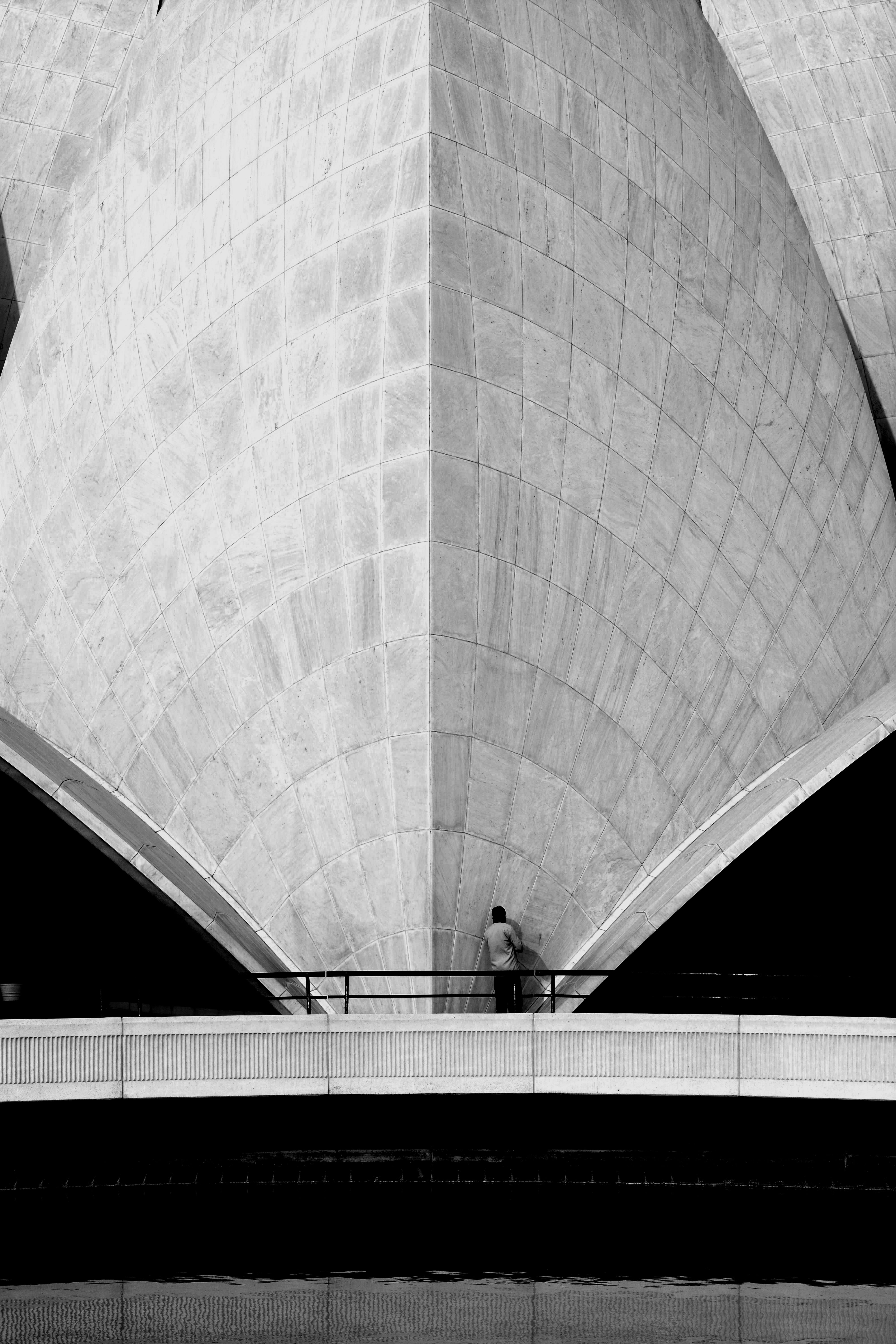 concrete, transportation, bahai, human, walking, banister, temple, bharat, india, handrail, indian, road, indoors, column, staircase, building, built structure, Phone HD Wallpaper