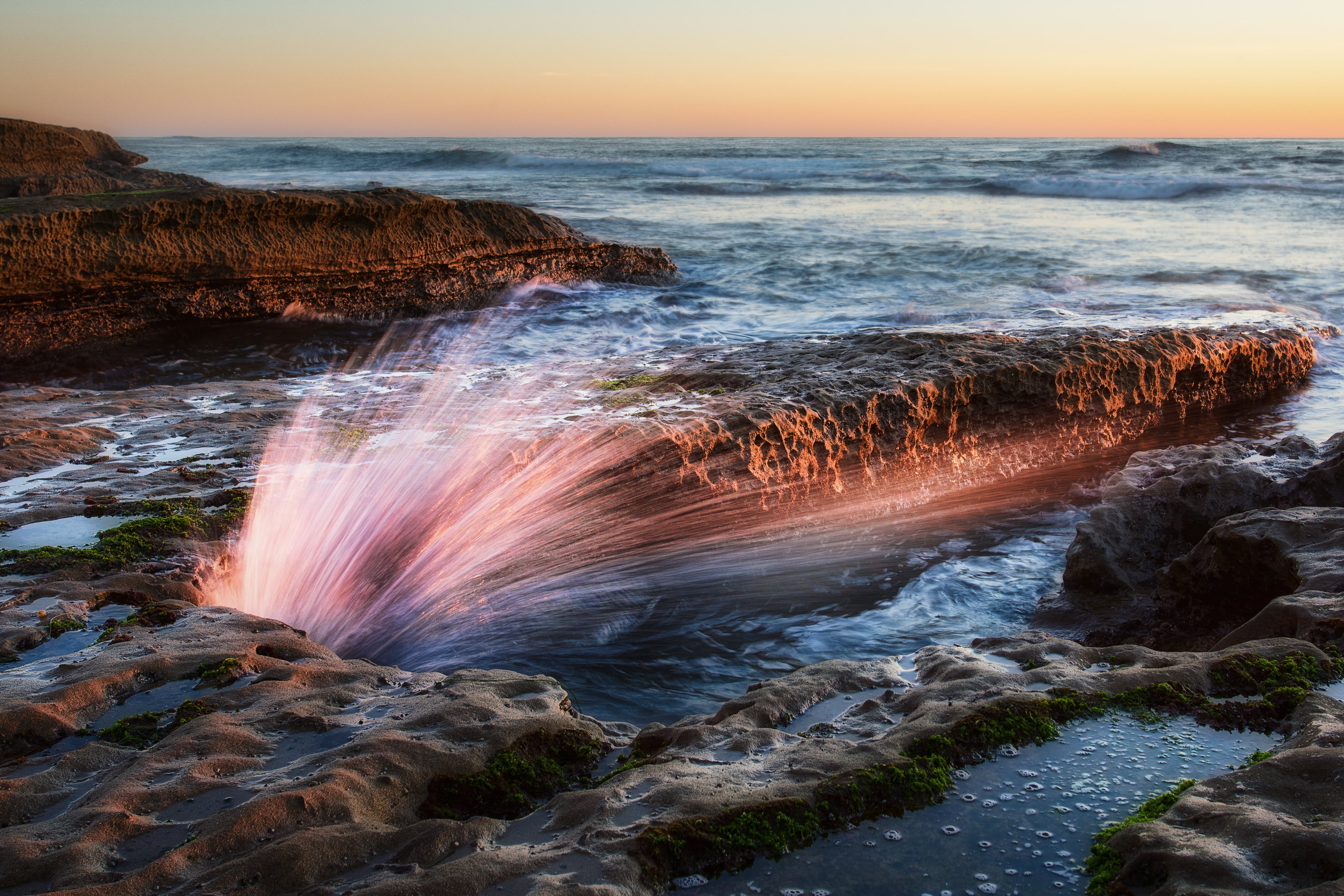 beach, formation, Rock  Sand, lapse, Beach  Rock, dusk, coastline, light, Wave, rock formation, hdr, 32 bit, scenics, nature, sunset, 4K, rock, canon 5d mark iii, HD Wallpaper
