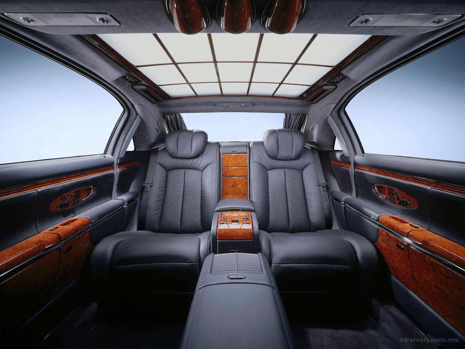 cars, maybach, limousine, classic, 720P, interior, brown, gray, HD Wallpaper