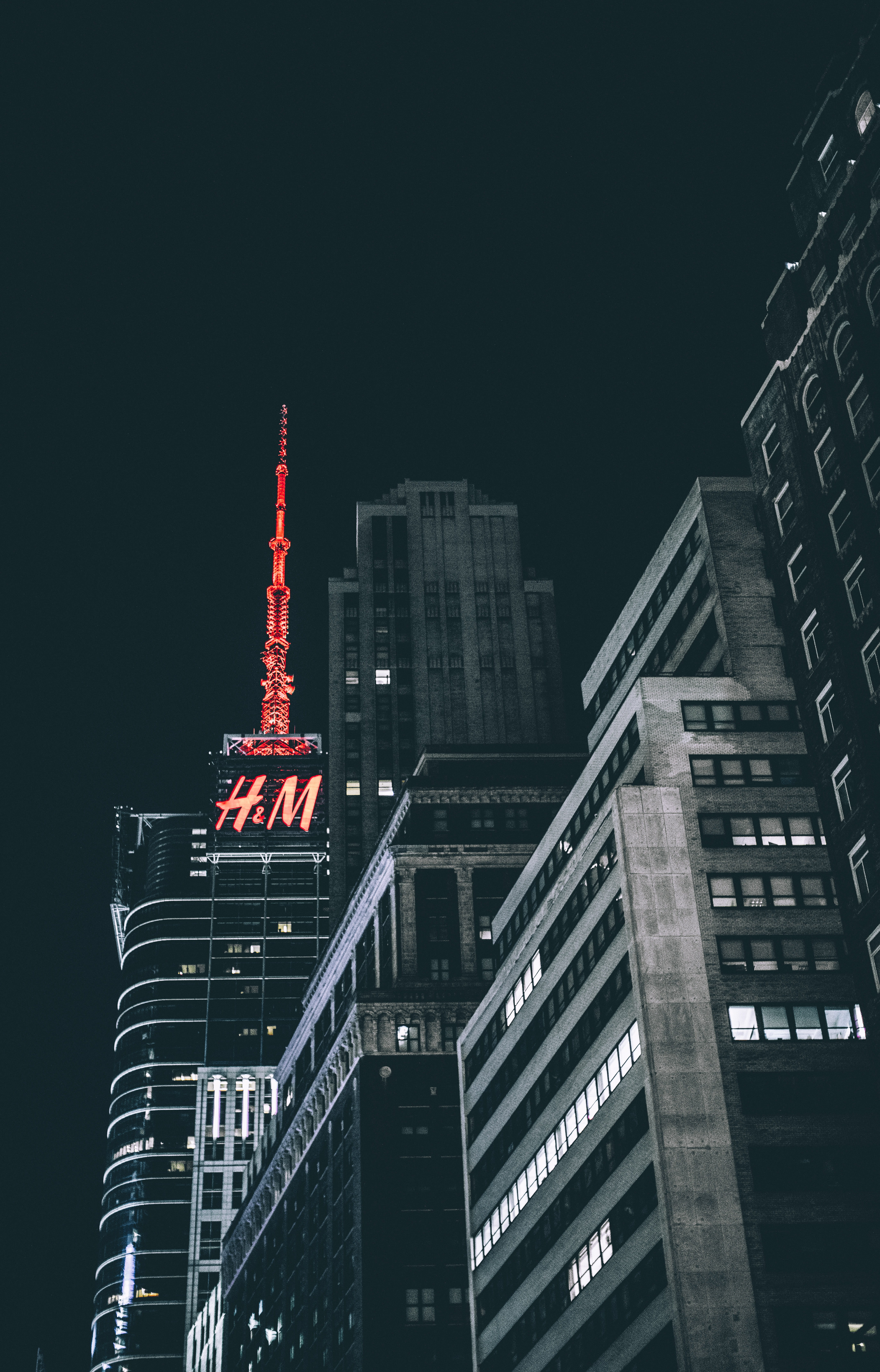 city, office, modern, h, built structure, illuminated, nature, 5K, skyscraper, handm, high, rise, photography, sky, color, buildings, low angle view, outdoors, Phone HD Wallpaper