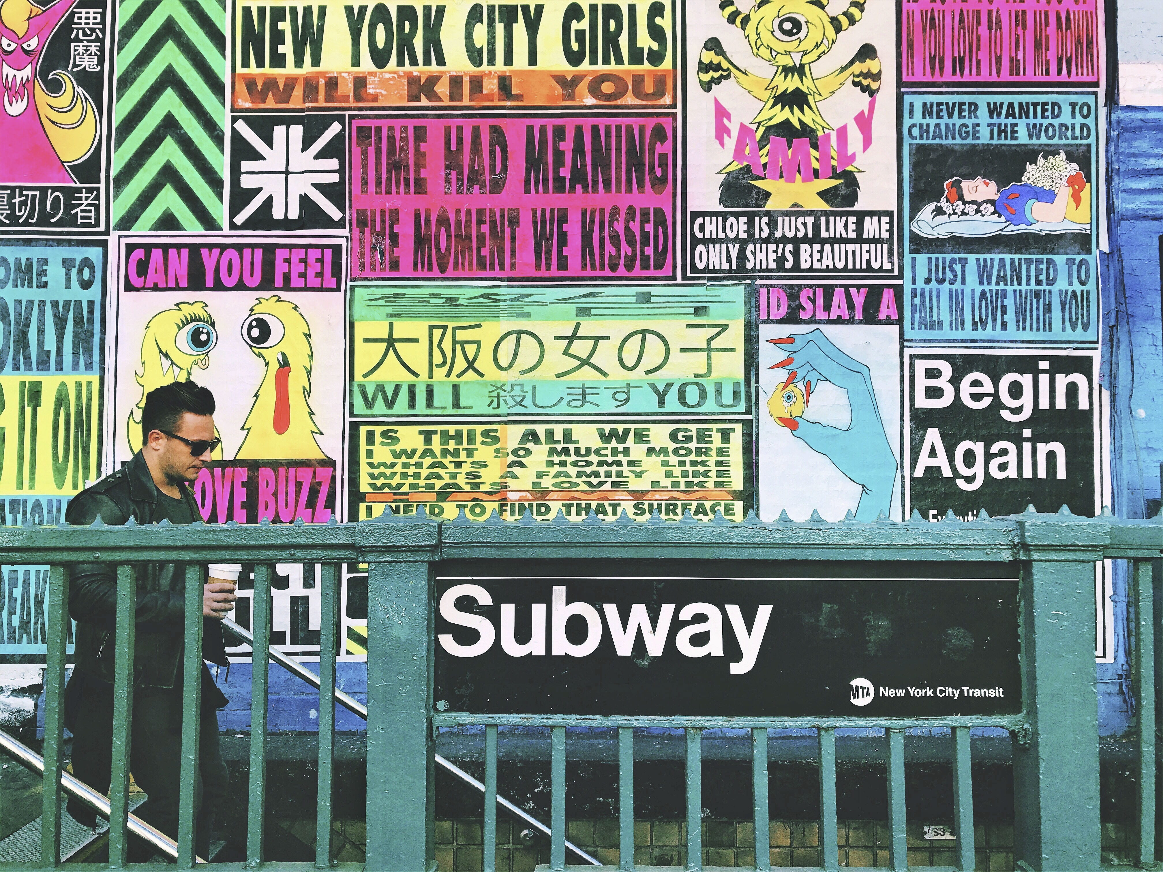 multi colored, people, human representation, number, street, representation, western script, script, new york, real people, information, poster, architecture, HD Wallpaper
