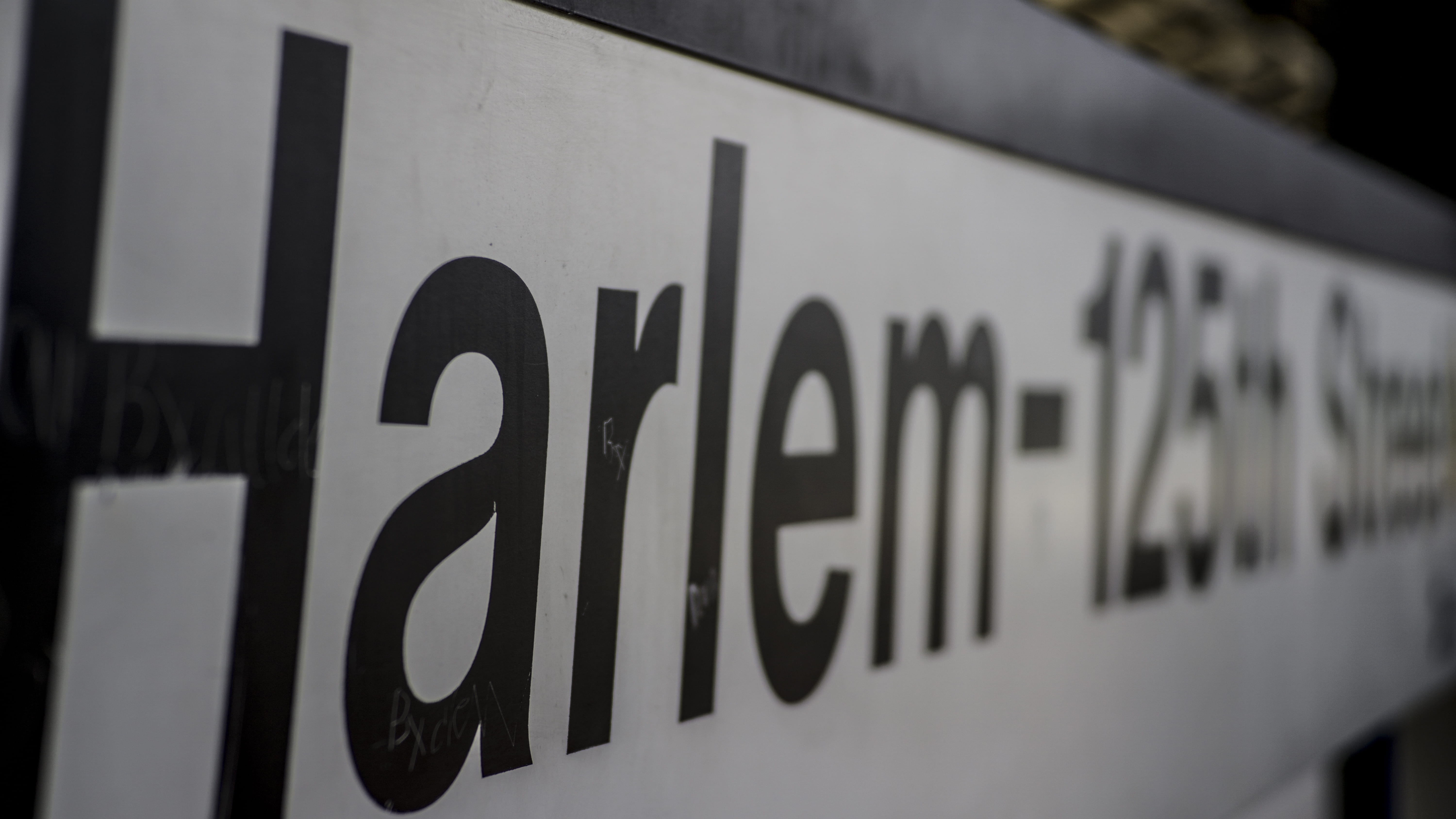 #harlem, sign, train station, day, manhattan, message, selective focus, text, information, western script, new york city, nathan nicholson, #manhattan, HD Wallpaper