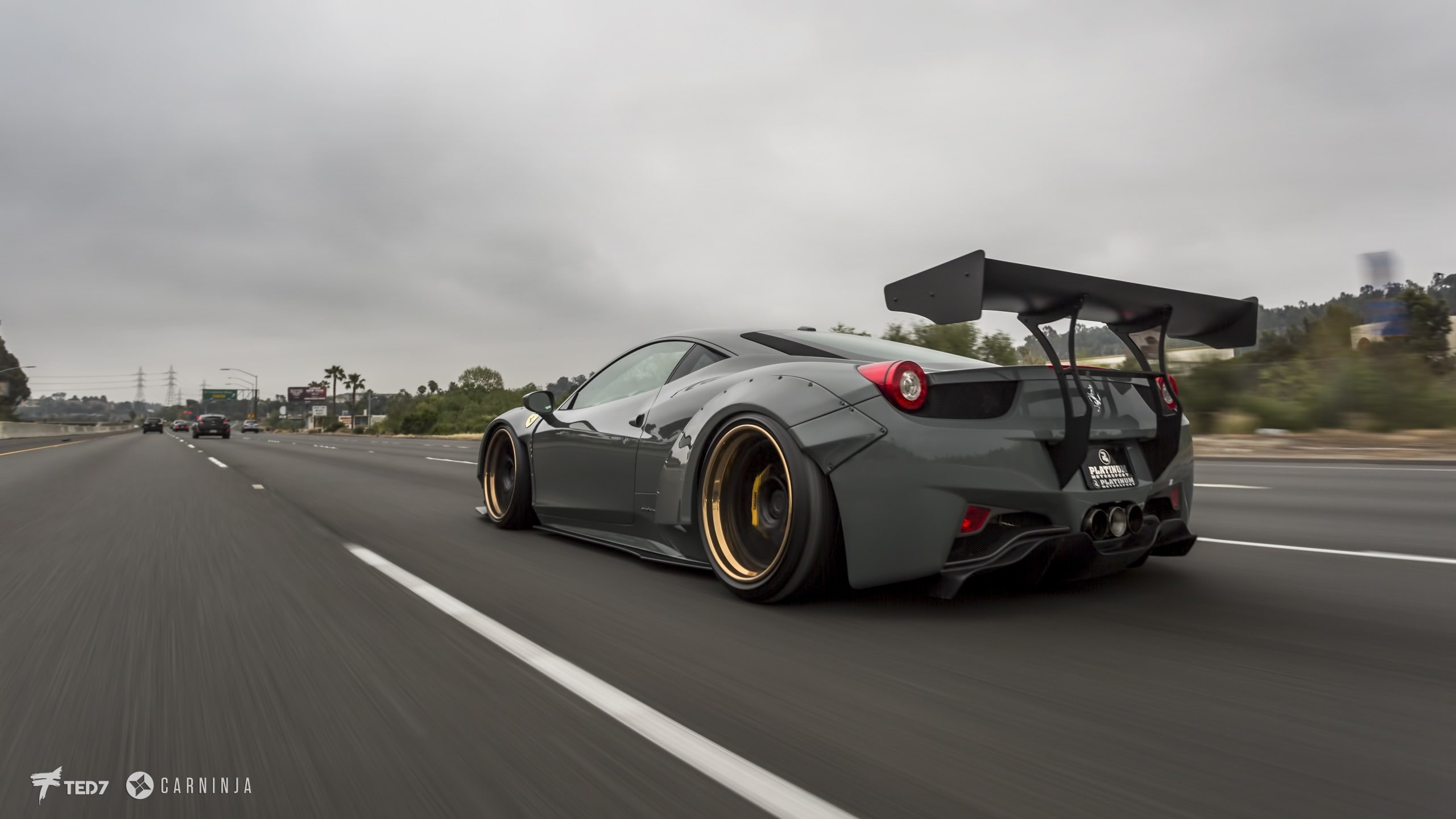 Carninja, 2K, street, low, car, HD Wallpaper