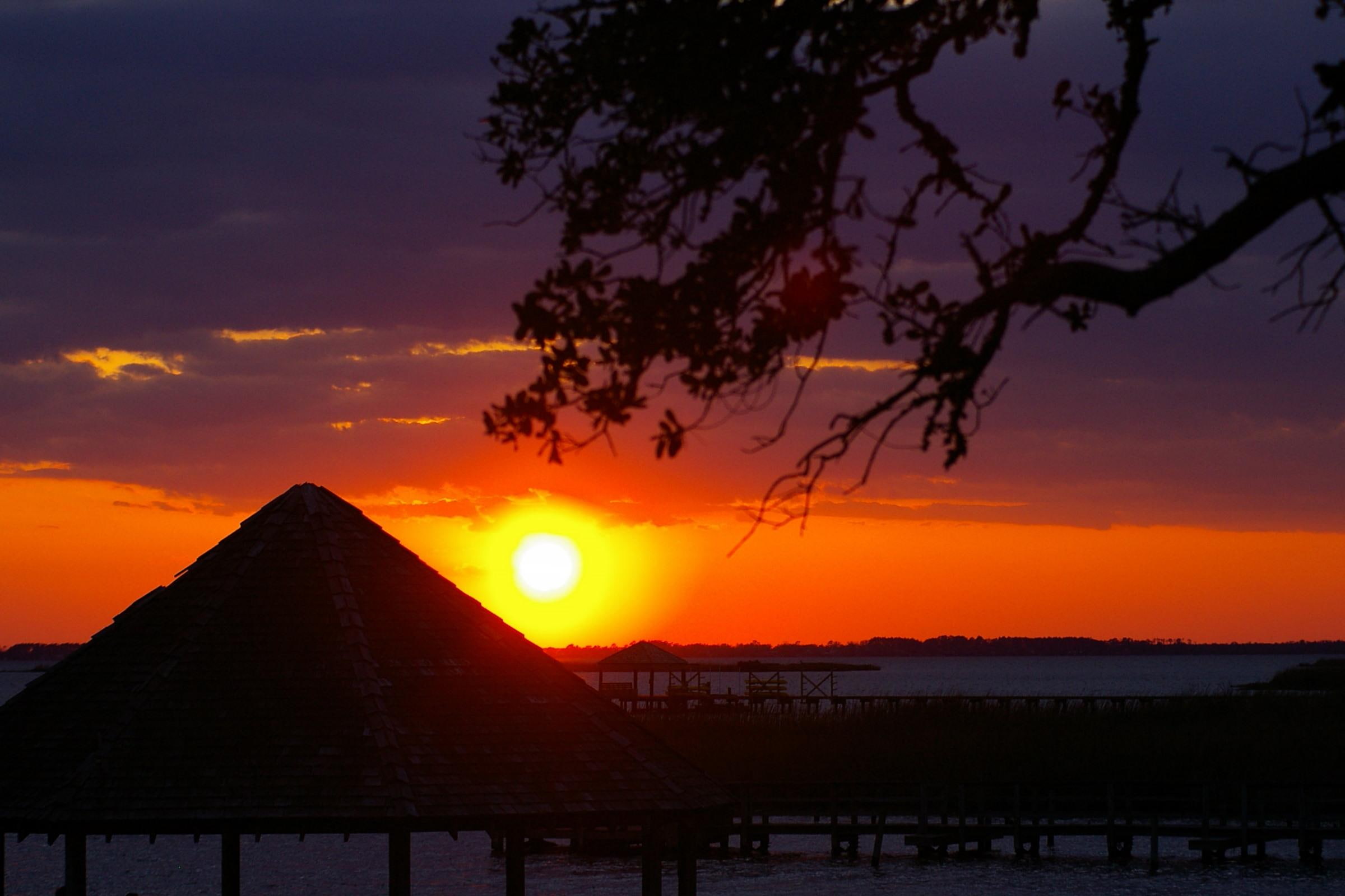 sunset, 1080P, outerbanks, nc, corolla, 3d and abstract, HD Wallpaper