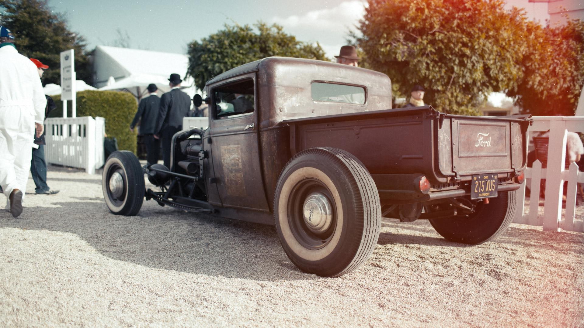 1080P, rod, cab, cars, vintage, hot, classic, truck, ford, pick, brown, single, HD Wallpaper