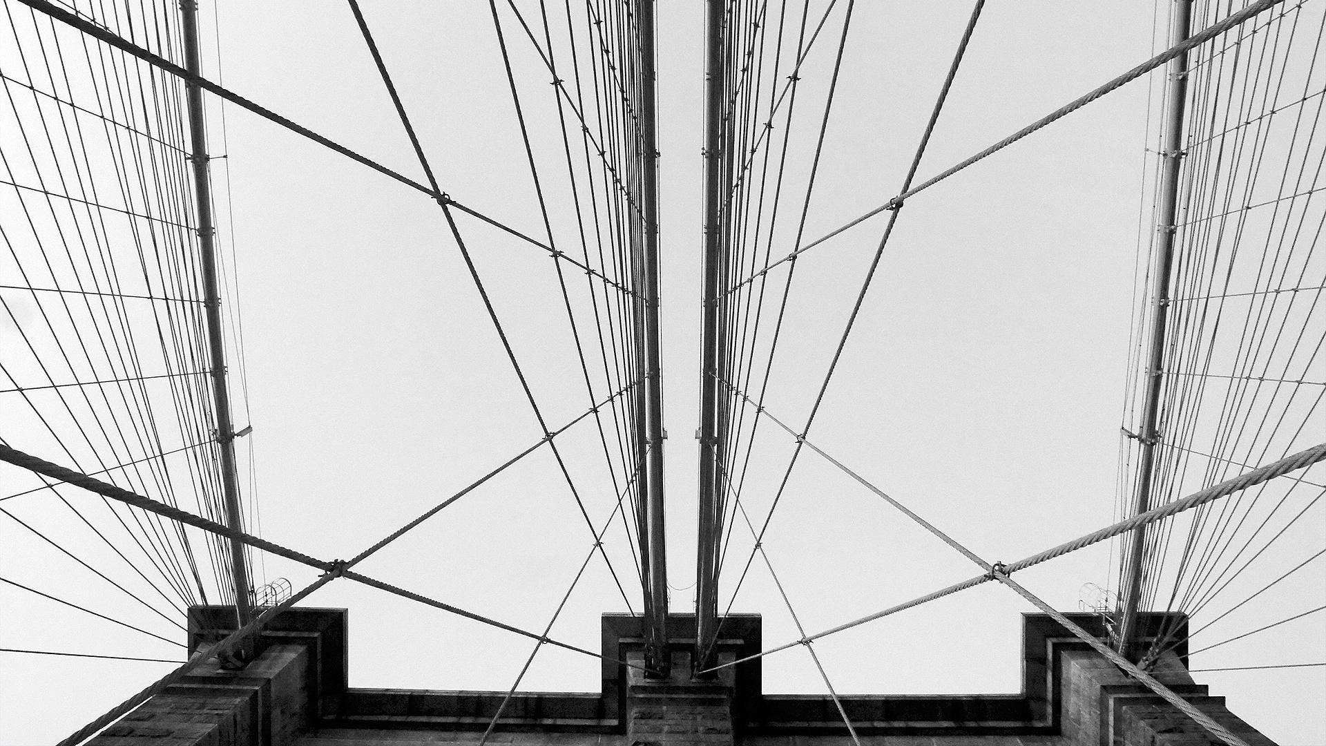 bridge, big apple, new york city, 1920x1080, new york, world, brooklyn, 1080P, gray, metal, HD Wallpaper