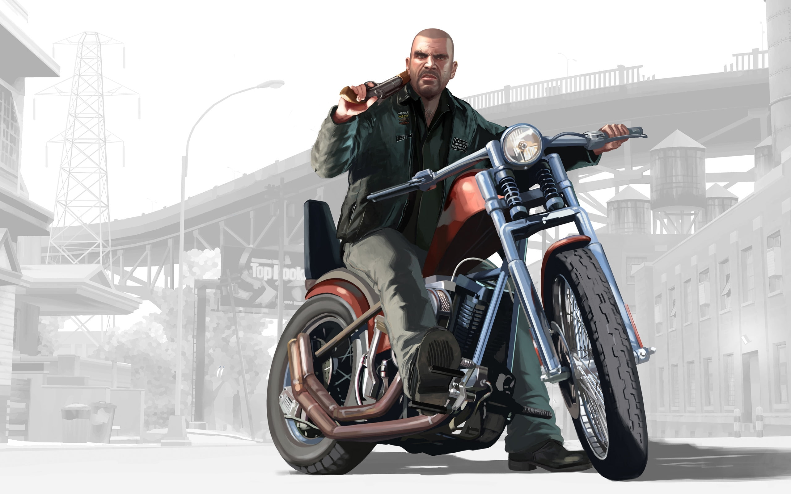 jhonny, bike, damned, grand theft auto, 2K, lost, gta 4, gta, HD Wallpaper