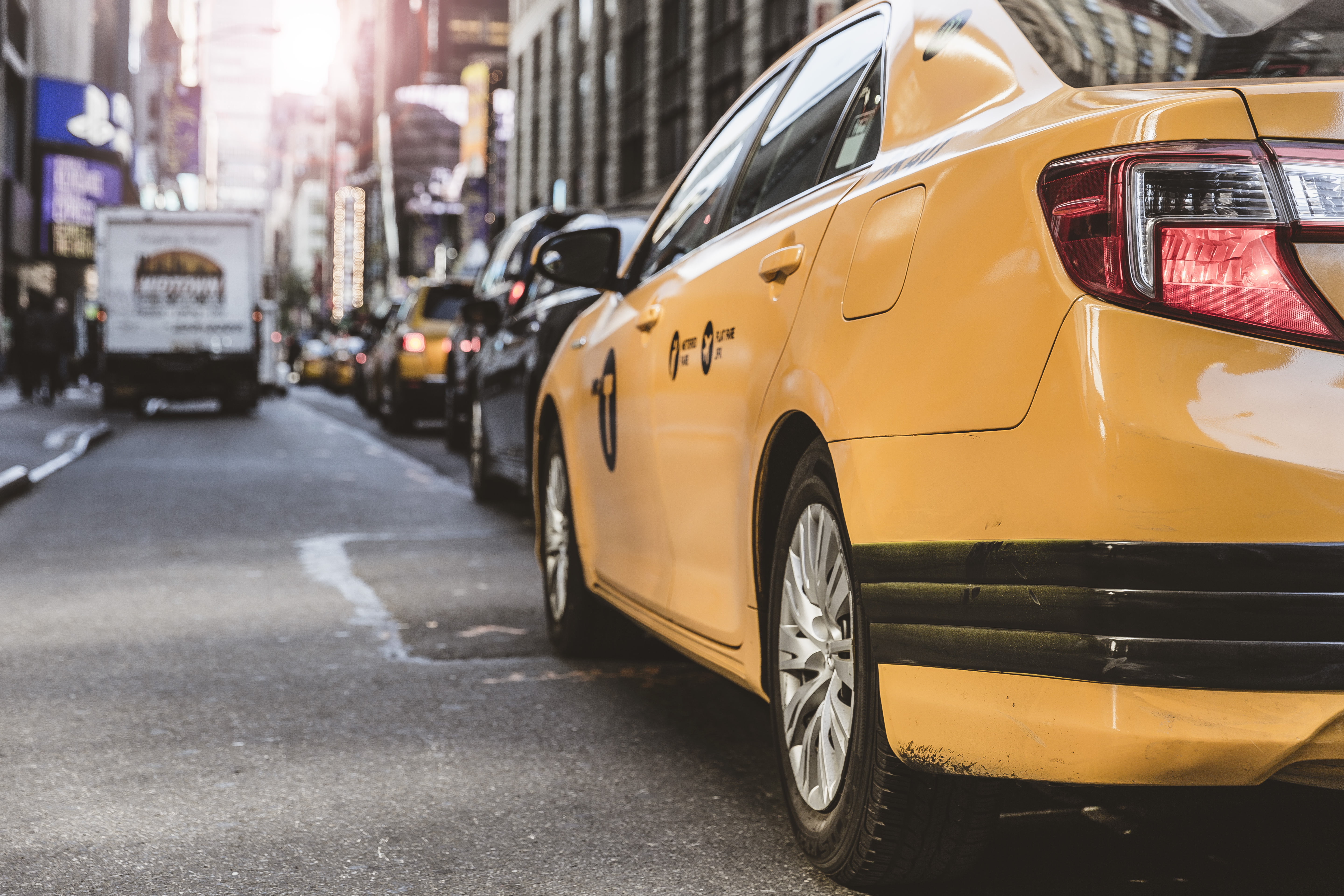 car, manhattan - New York City, mode of Transport, city Street, times Square - Manhattan, uSA, architecture, road, auto, color Image, land Vehicle, rush Hour, HD Wallpaper