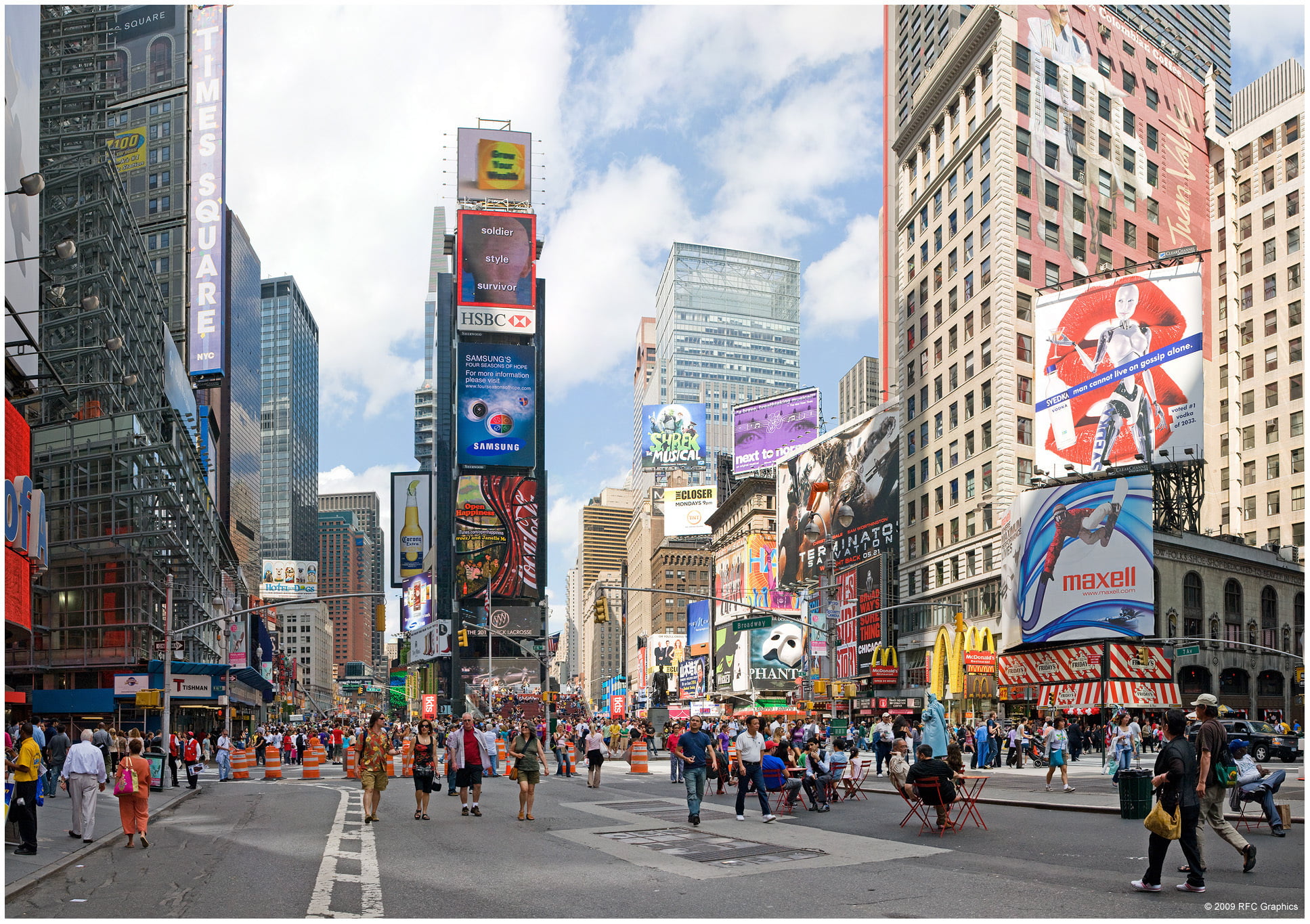 architecture, men, advertisement, times Square - Manhattan, downtown District, building Exterior, pedestrian, travel, travel Destinations, uSA, sky, sign, HD Wallpaper