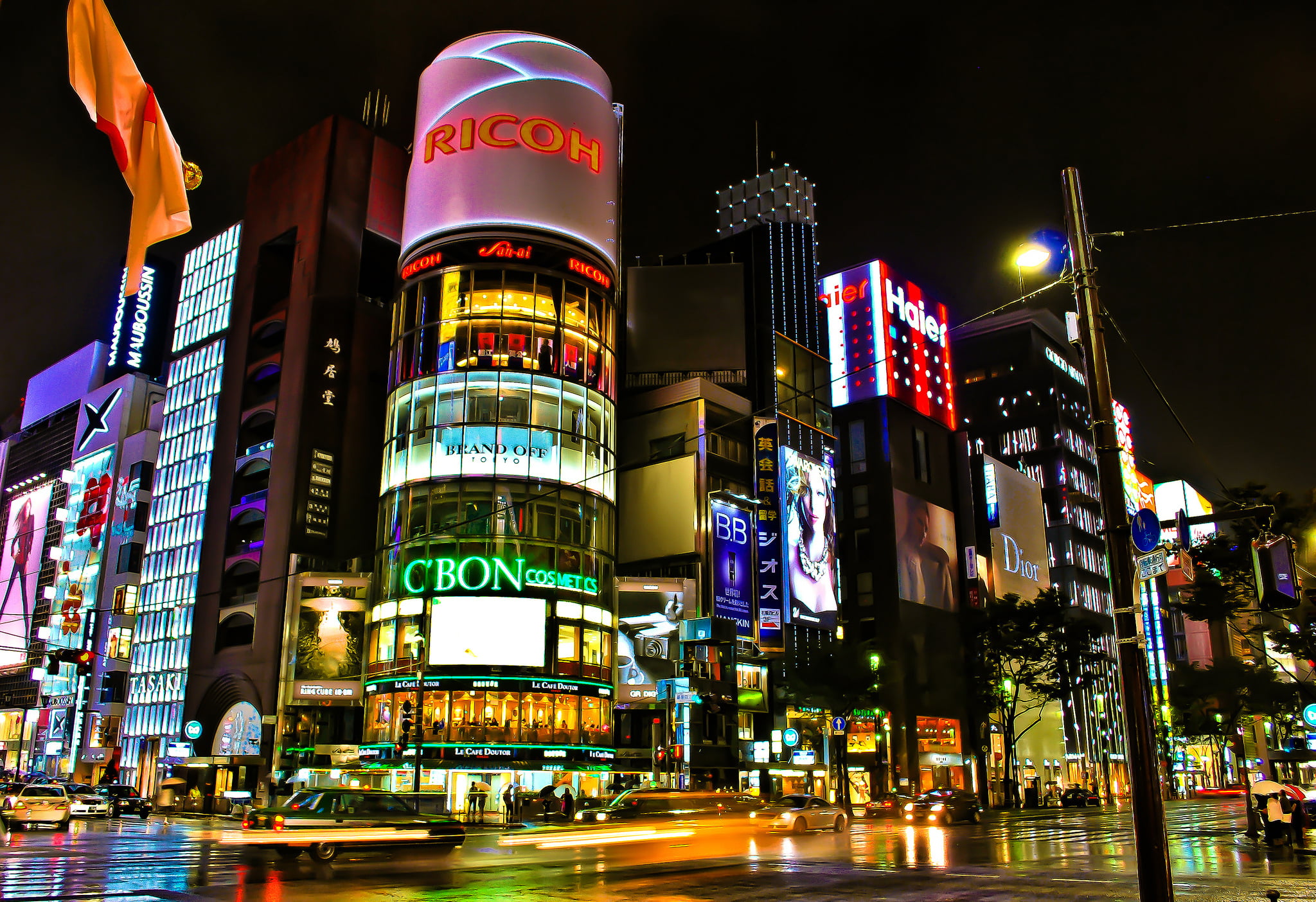 lights, outdoors, street Light, Japan, travel, billboard, Tokyo, modern, street, no people, built Structure, city Life, asia, communication, advertisement, HD Wallpaper