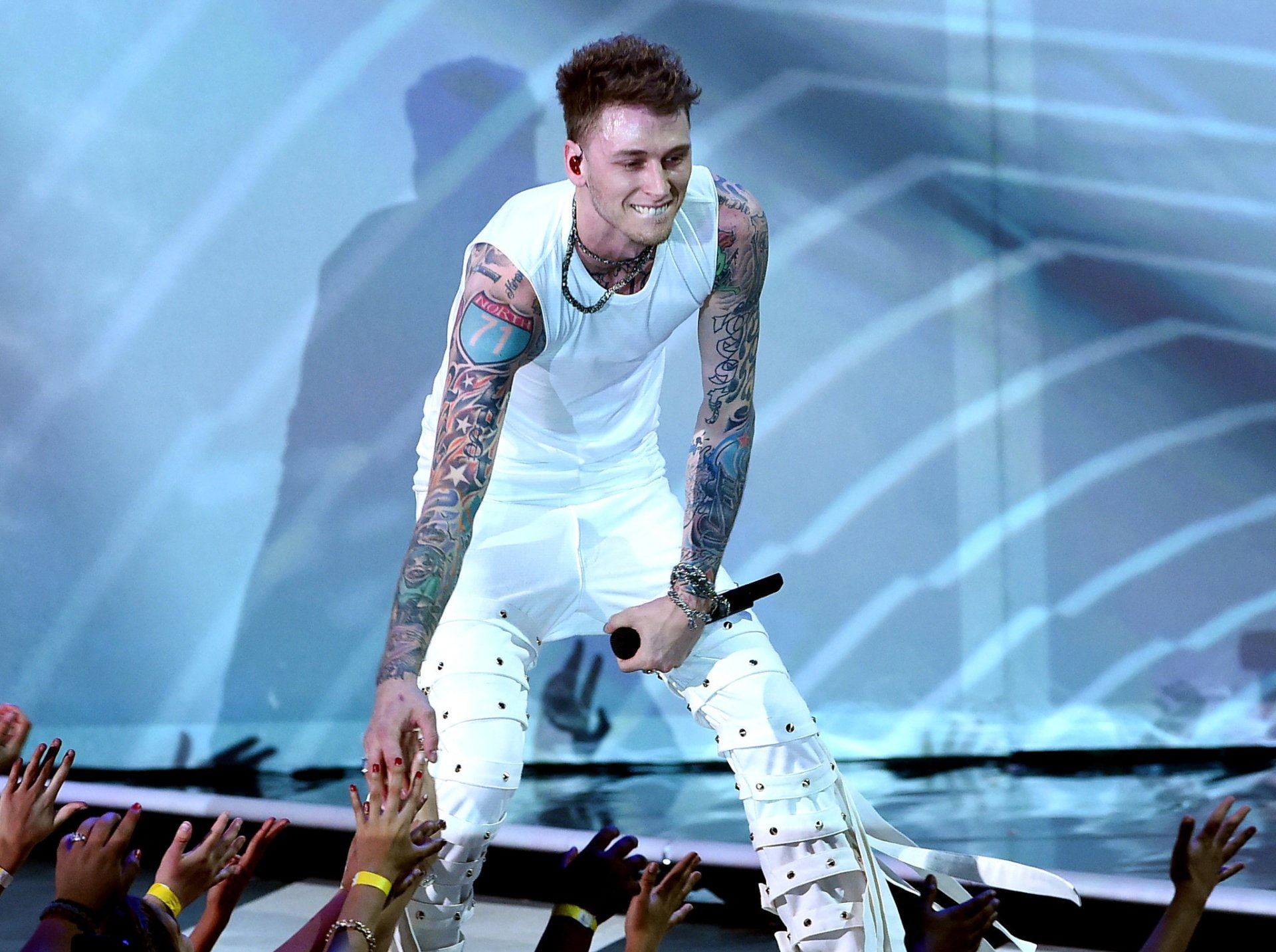 1080P, Tattoo, Machine gun kelly, Singers, HD Wallpaper